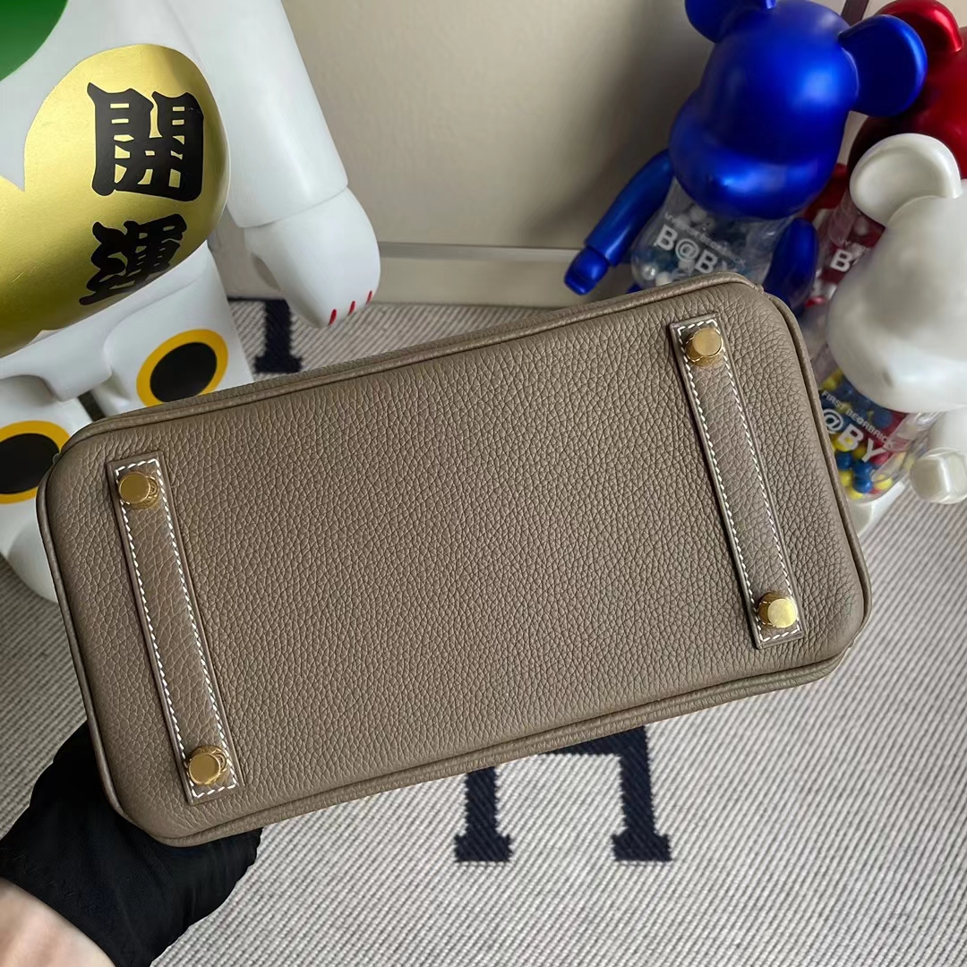 Hermès（爱马仕）Birkin 铂金包 togo ck18 大象灰 etoupe 金扣 25cm 顶级工艺 全手工缝制