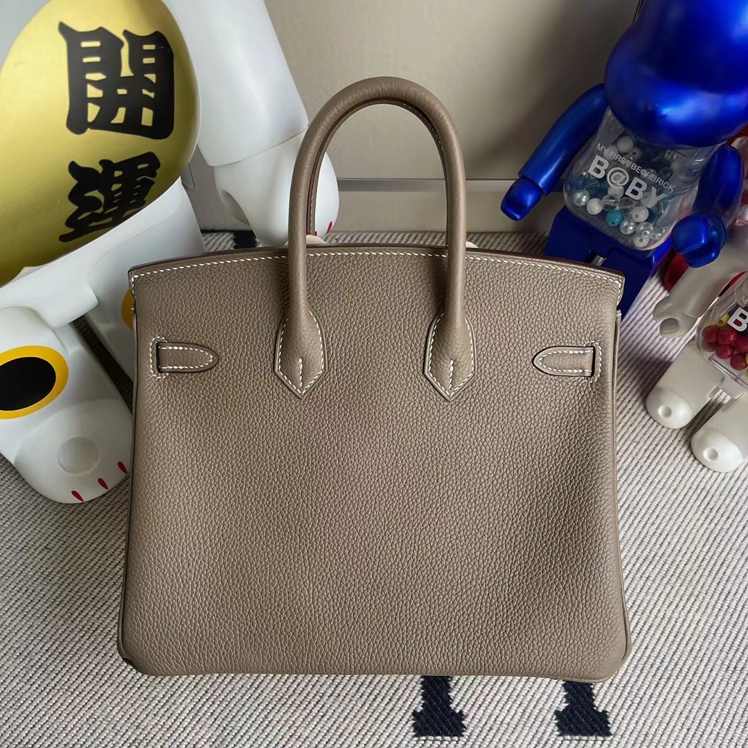 Hermès（爱马仕）Birkin 铂金包 togo ck18 大象灰 etoupe 金扣 25cm 顶级工艺 全手工缝制