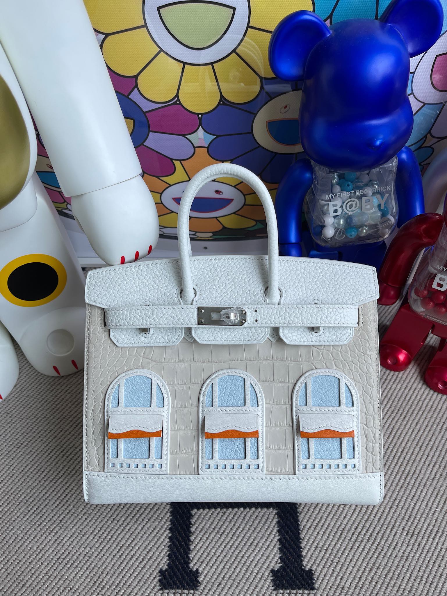 Hermès（爱马仕）Birkin 铂金包 小房子 白色 银扣 20cm 限量现货