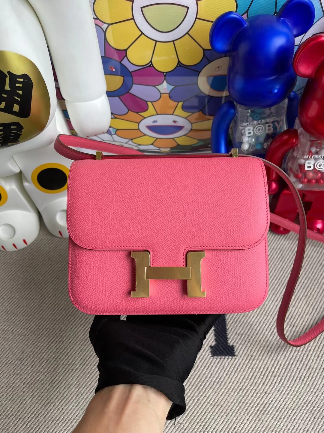 Hermès（爱马仕）Constance 康斯坦斯 Epsom 唇膏粉 金扣 19cm
