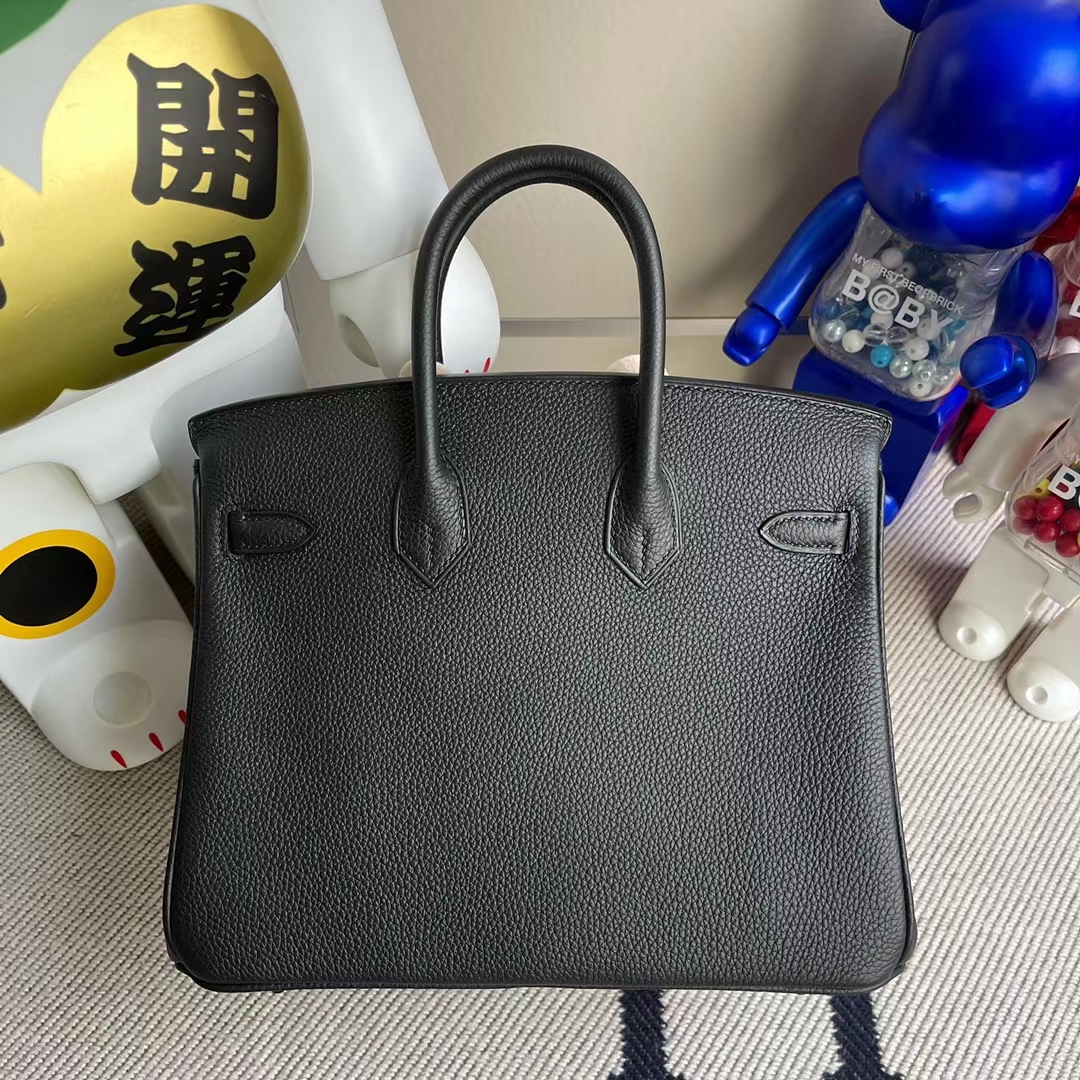 Hermès(爱马仕)Birkin 铂金包 togo ck89 黑色 金扣 25cm 顶级工艺 全手工缝制-拉尔森鳄鱼皮具定制 - 爱马仕包包官网 Hermès(爱马仕)Birkin 铂金包 togo ck89 黑色 金扣 25cm 顶级工艺 全手工缝制