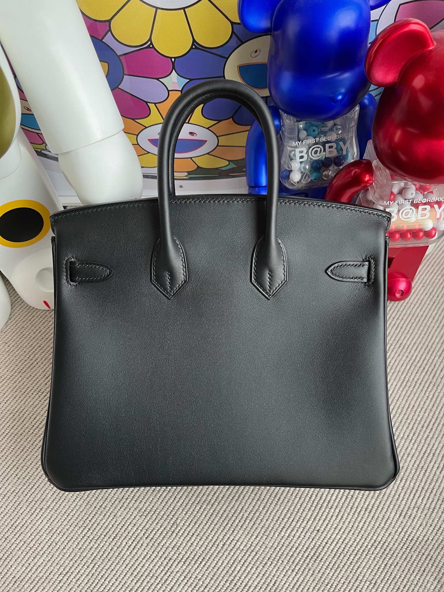 Hermès（爱马仕）Birkin 铂金包 新皮 Jonathan  黑色 金扣 25cm 顶级手缝