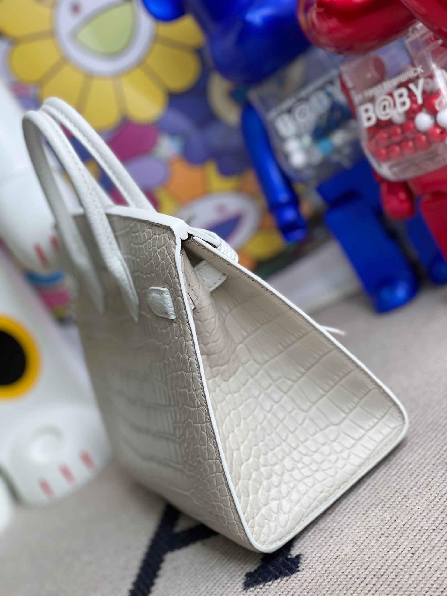 Hermès（爱马仕）Birkin 铂金包 小房子 白色 银扣 20cm 限量现货