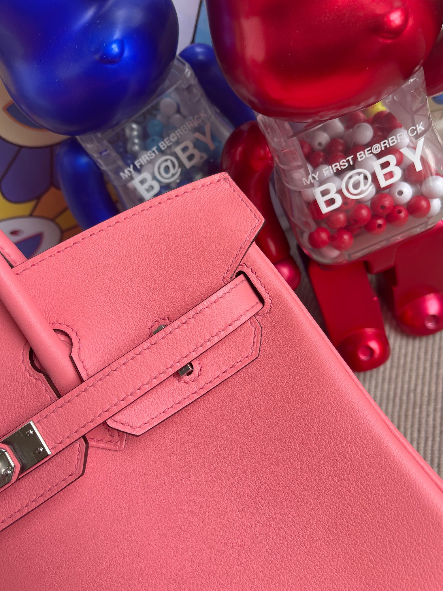 Hermès（爱马仕）Birkin 铂金包 Swift 夏日玫瑰粉 银扣 25cm 顶级手缝