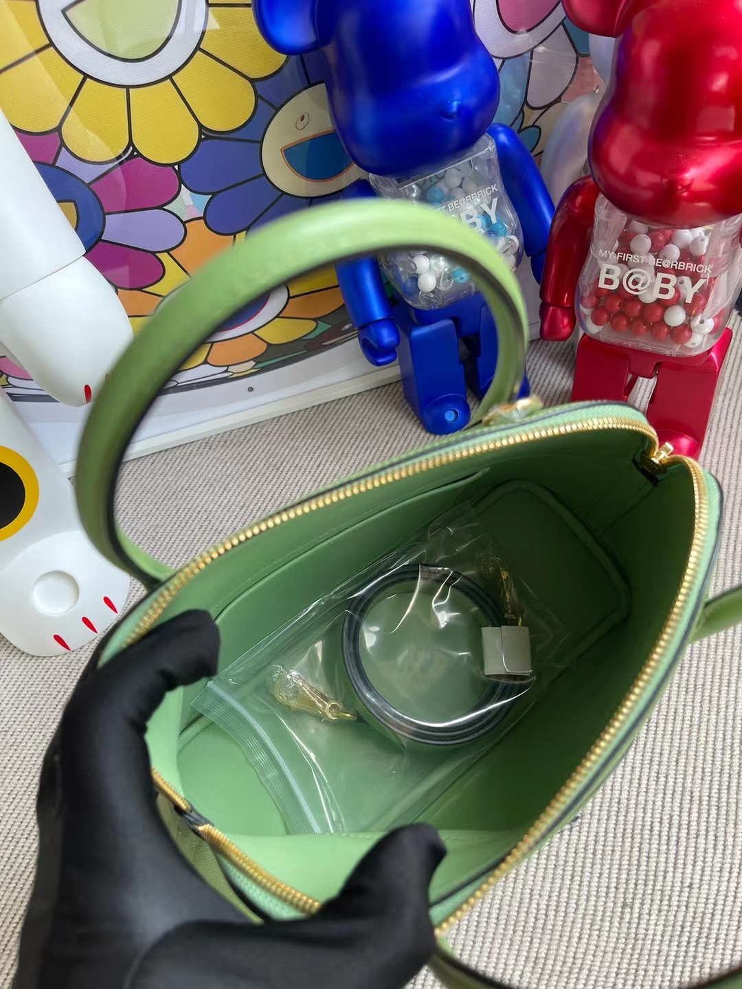 Hermès（爱马仕）Bolide 保龄球包 Epsom i3 牛油果绿 金扣 27cm