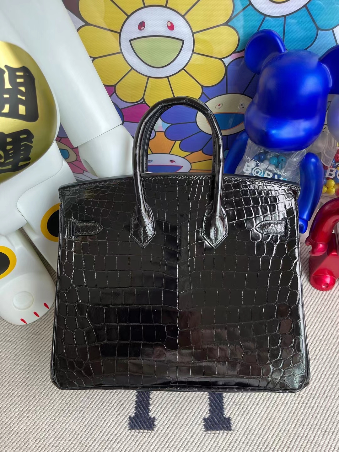 Hermès(爱马仕)Birkin 铂金包 亮面尼罗鳄 Ck89 黑色 Noir Shiny Nilo Crocodile 金扣 25cm-拉尔森鳄鱼皮具定制 - 爱马仕包包官网 Hermès(爱马仕)Birkin 铂金包 亮面尼罗鳄 Ck89 黑色 Noir Shiny Nilo Crocodile 金扣 25cm