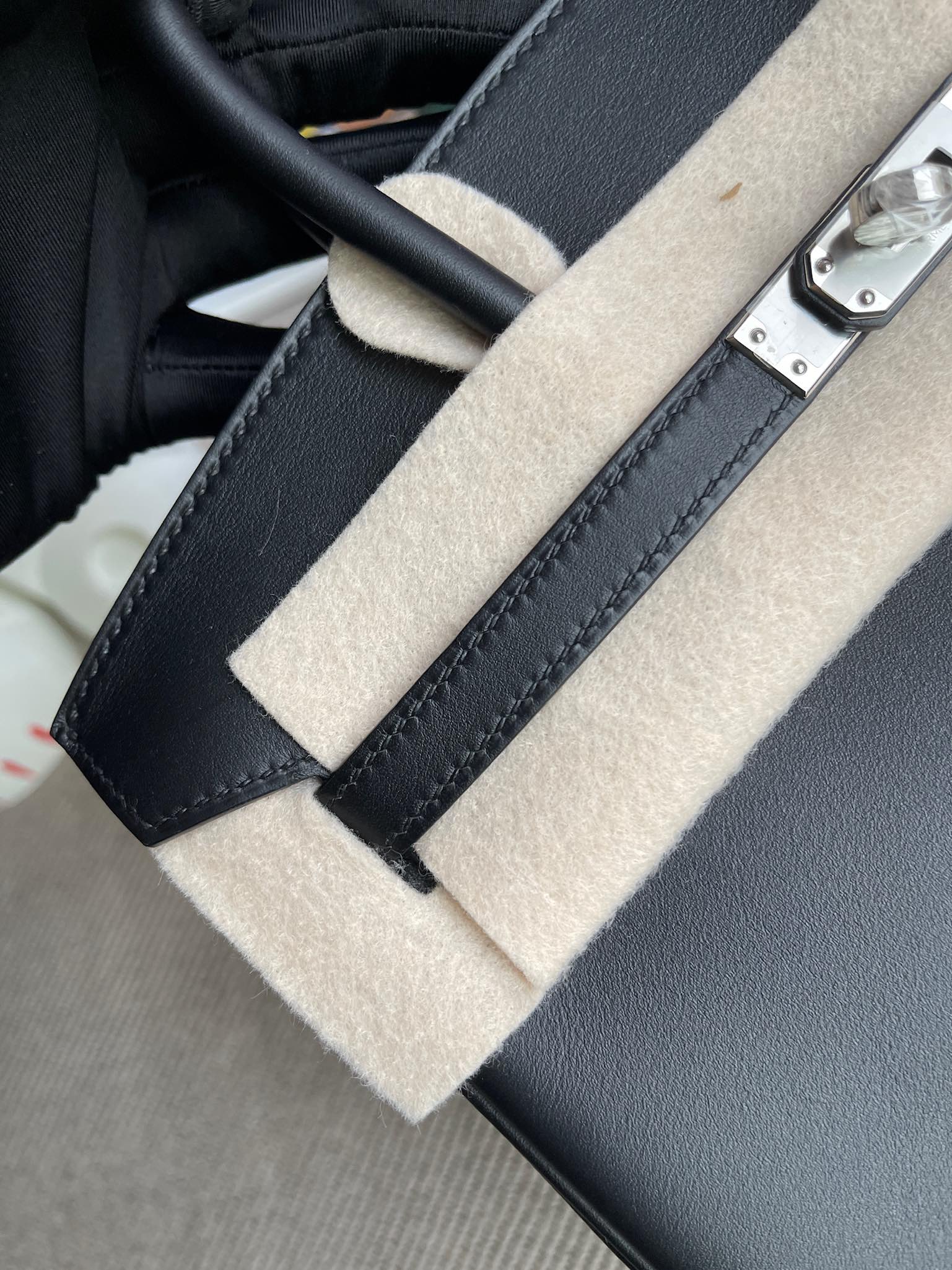 Hermès（爱马仕）Birkin 铂金包 新皮 Jonathan  黑色 银扣 25cm 顶级手缝