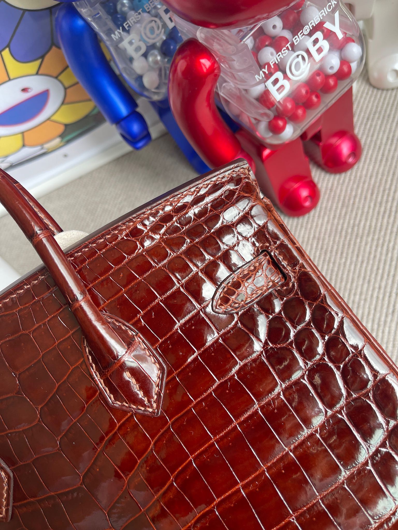 Hermès(爱马仕)Birkin 铂金包 Crocodile shiny 亮面鳄鱼 ck31 蜜糖棕 Miel 金扣 25cm 顶级手缝-拉尔森鳄鱼皮具定制 - 爱马仕包包官网 Hermès(爱马仕)Birkin 铂金包 Crocodile shiny 亮面鳄鱼 ck31 蜜糖棕 Miel 金扣 25cm 顶级手缝