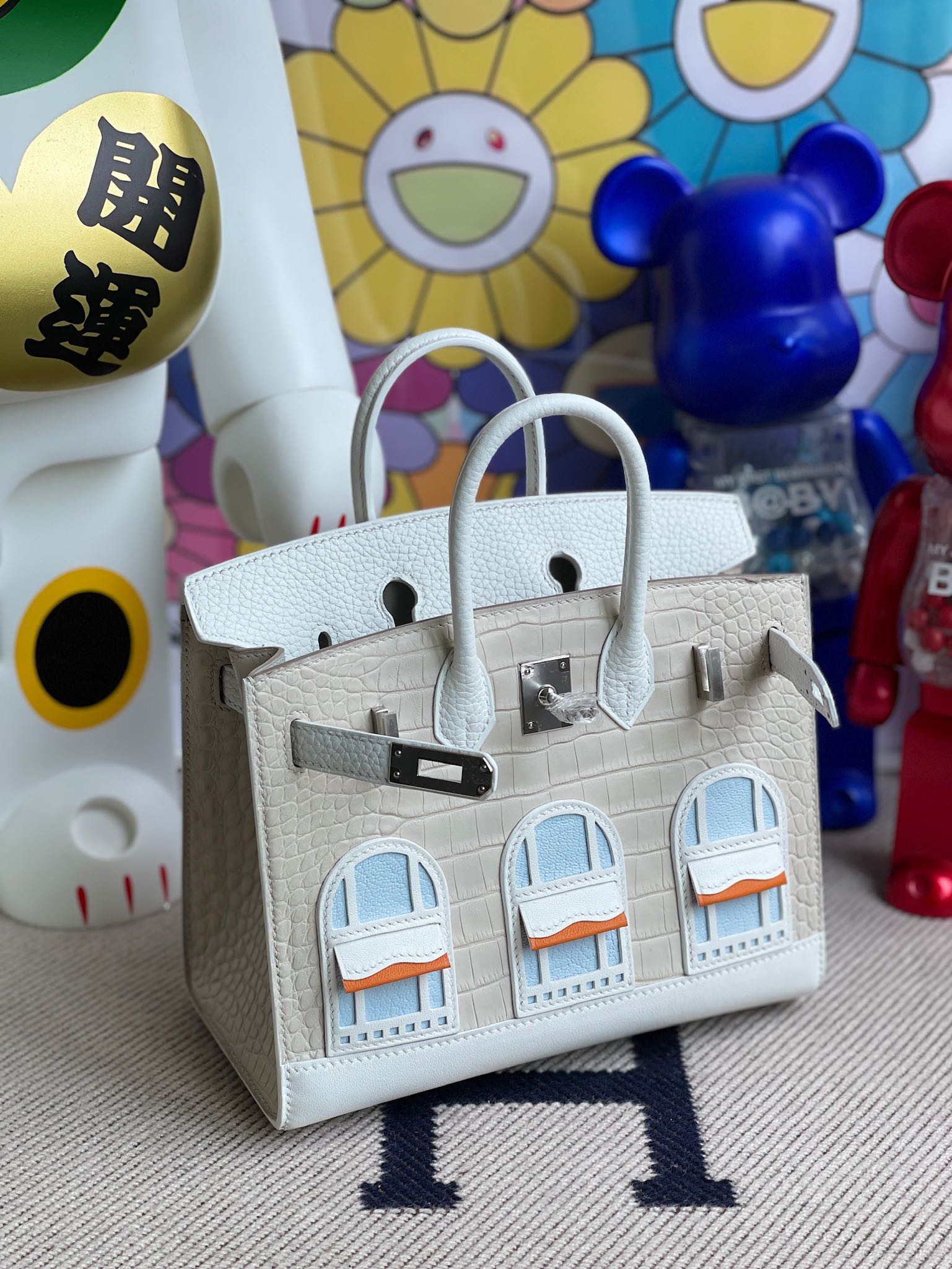 Hermès（爱马仕）Birkin 铂金包 小房子 白色 银扣 20cm 限量现货