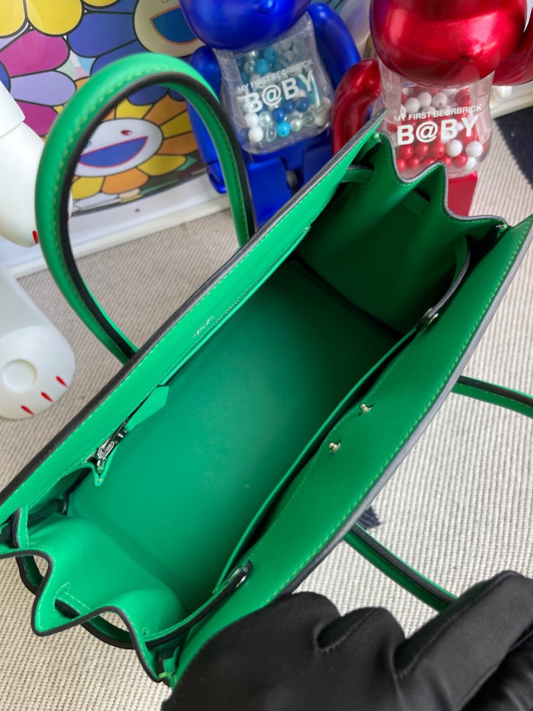 Hermès(爱马仕)Birkin Shadow 影子包 6w 薄荷绿 25cm 顶级手缝-拉尔森鳄鱼皮具定制 - 爱马仕包包官网 Hermès(爱马仕)Birkin Shadow 影子包 6w 薄荷绿 25cm 顶级手缝