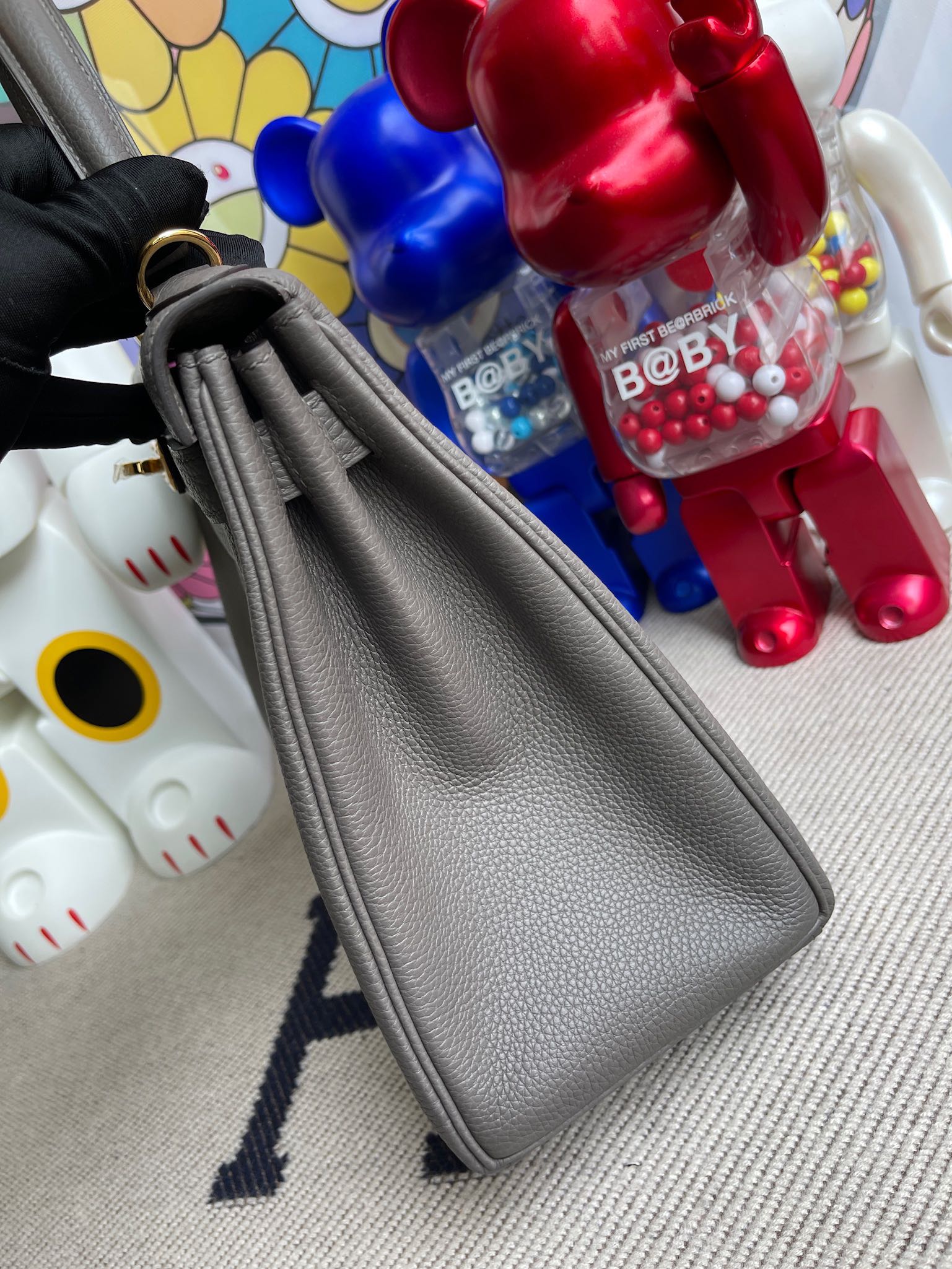 Hermès(爱马仕)Kelly 凯莉包 原厂小牛皮 togo 8F 锡器灰 etain 金扣 28cm 顶级手缝-拉尔森鳄鱼皮具定制 - 爱马仕包包官网 Hermès(爱马仕)Kelly 凯莉包 原厂小牛皮 togo 8F 锡器灰 etain 金扣 28cm 顶级手缝