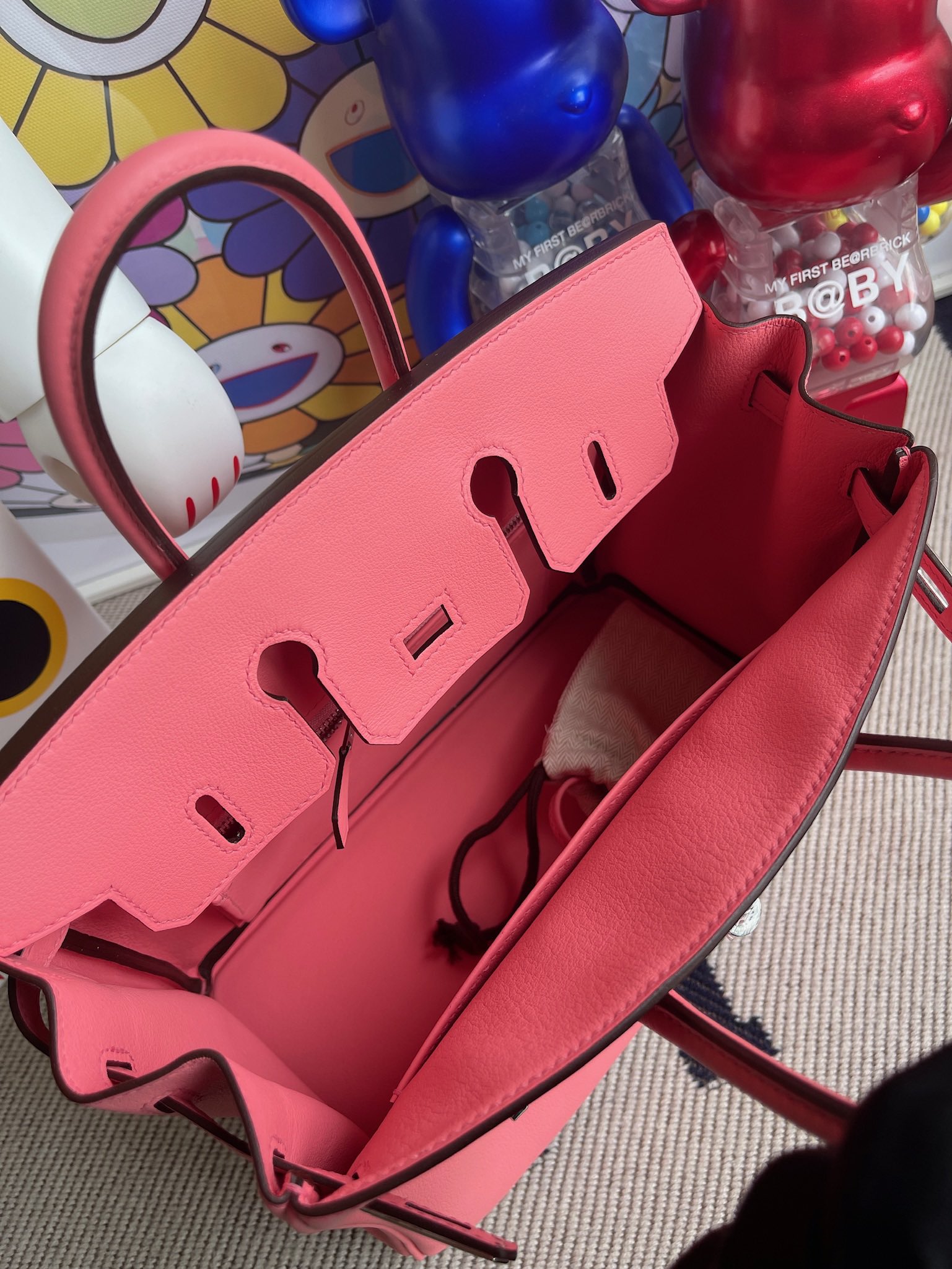 Hermès(爱马仕)Birkin 铂金包 Swift 夏日玫瑰粉 银扣 25cm 顶级手缝-拉尔森鳄鱼皮具定制 - 爱马仕包包官网 Hermès(爱马仕)Birkin 铂金包 Swift 夏日玫瑰粉 银扣 25cm 顶级手缝