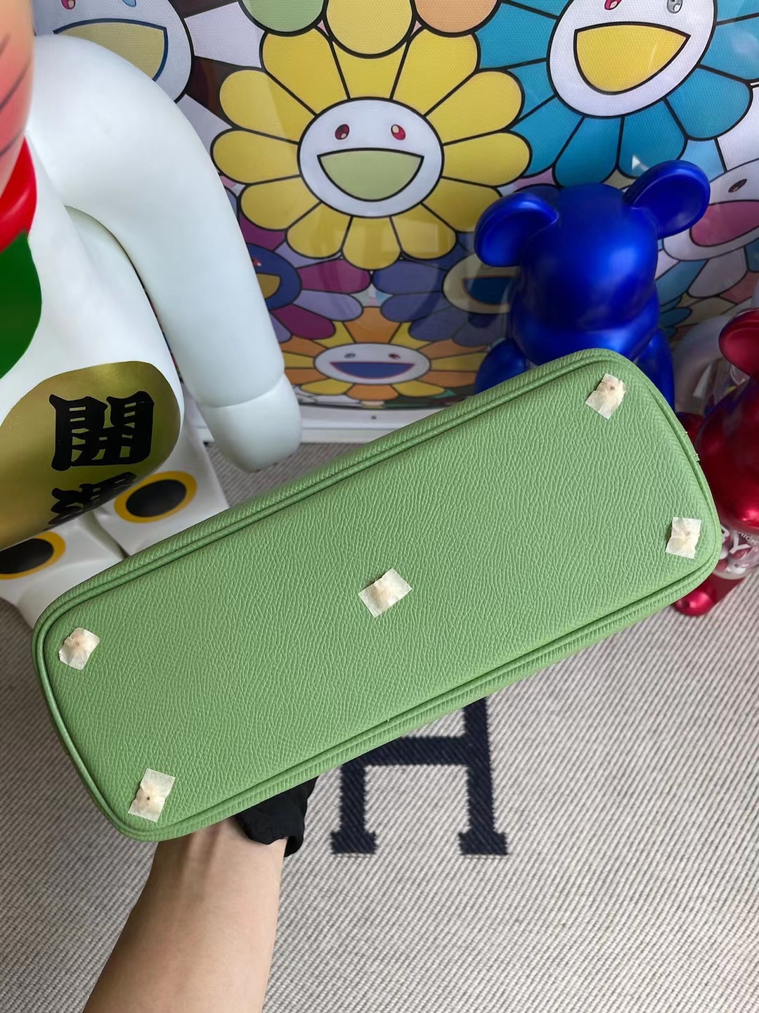 Hermès（爱马仕）Bolide 保龄球包 Epsom i3 牛油果绿 金扣 27cm
