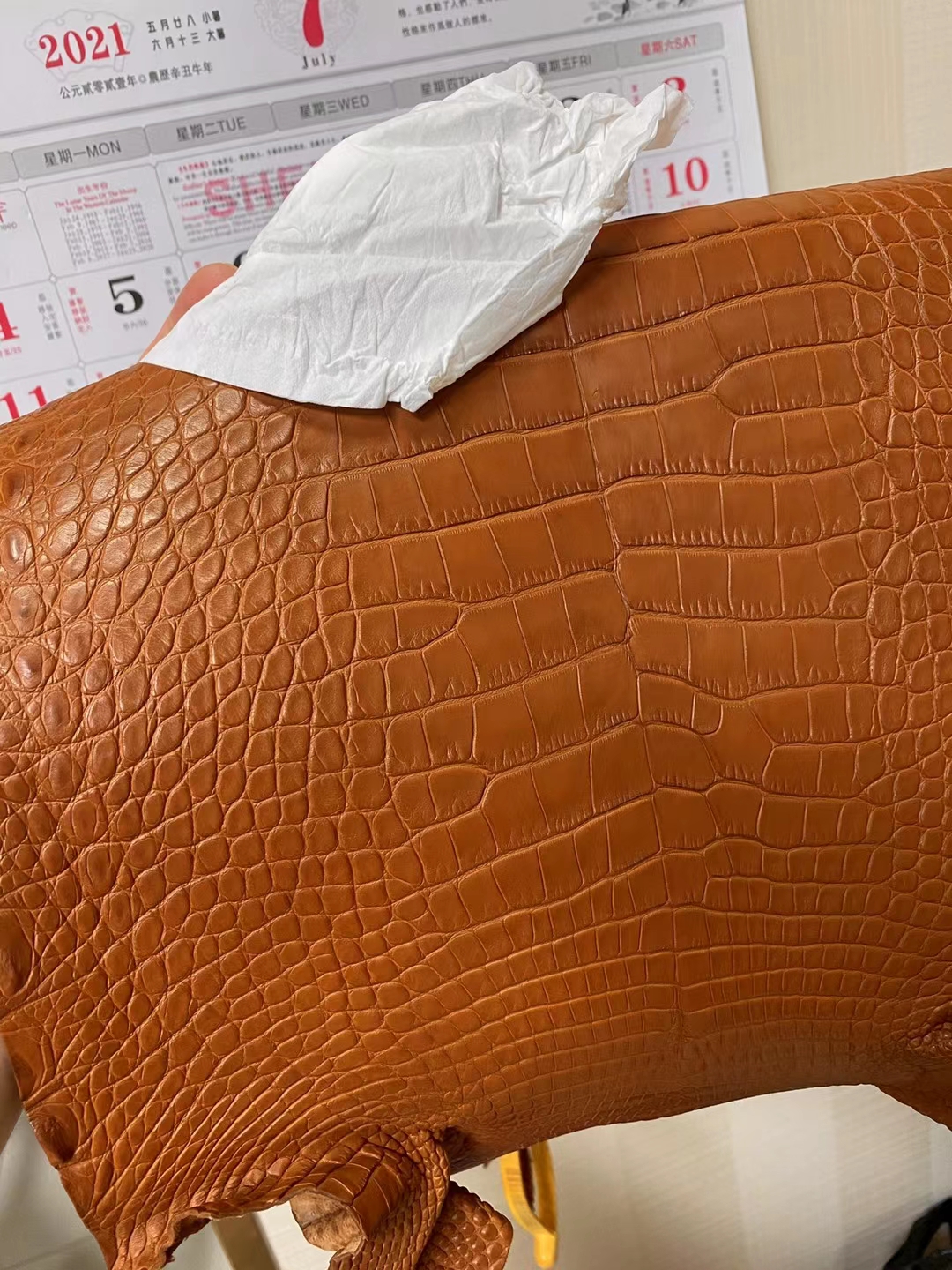 Hermès（爱马仕）Kelly 凯莉包 雾面美洲鳄鱼 ck37 金棕色 Gold 金扣 25cm