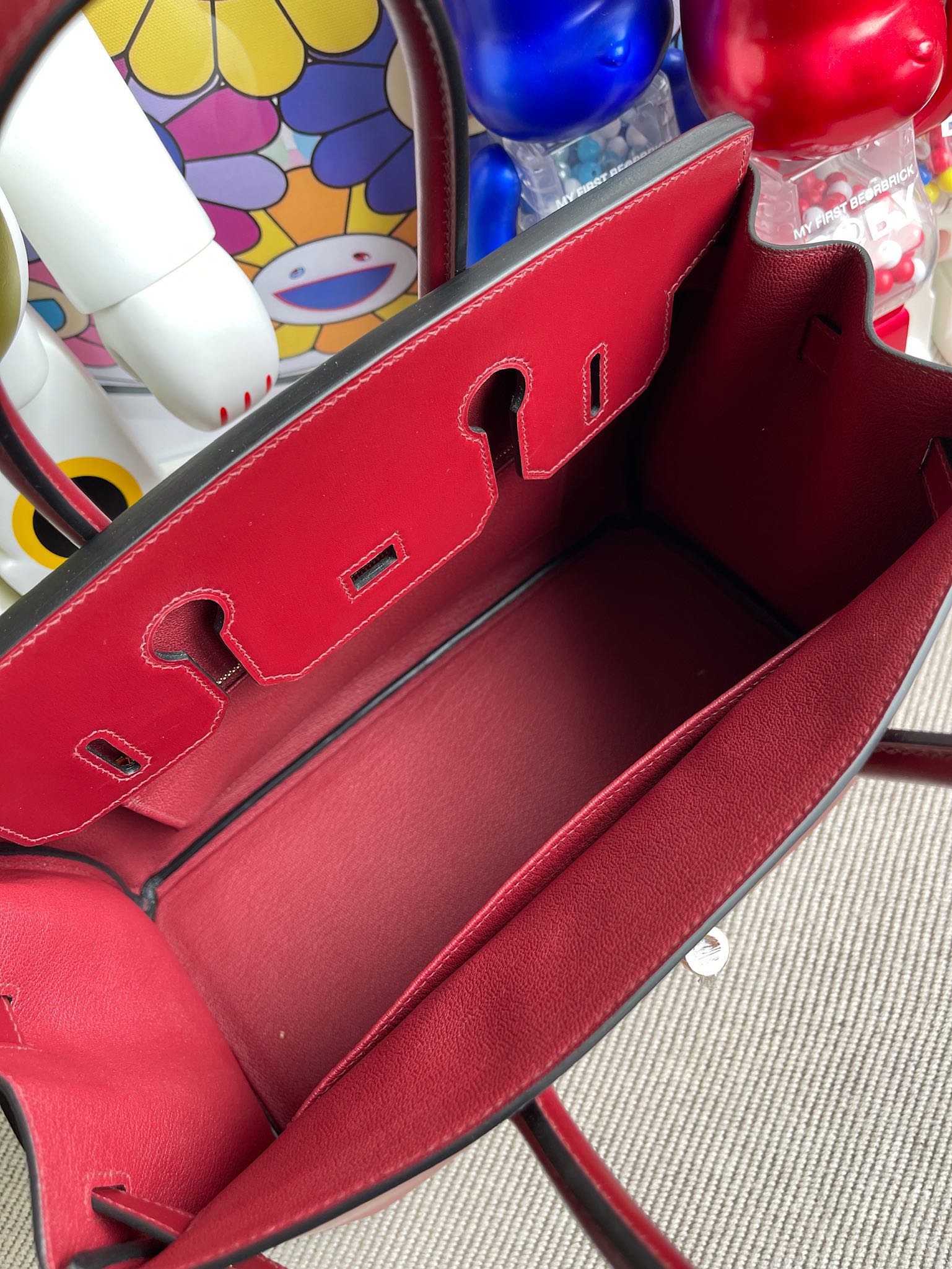 Hermès(爱马仕)Birkin 铂金包 Boxcalf 爱马仕红 Rouge H 金扣 30cm 顶级手缝 定制-拉尔森鳄鱼皮具定制 - 爱马仕包包官网 Hermès(爱马仕)Birkin 铂金包 Boxcalf 爱马仕红 Rouge H 金扣 30cm 顶级手缝 定制