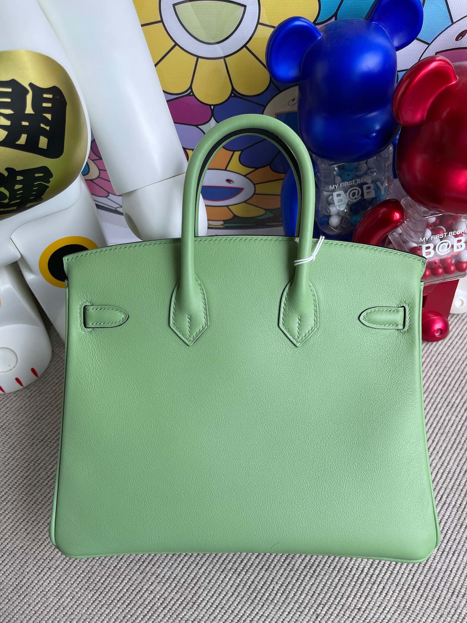 Hermès（爱马仕）Birkin 铂金包 swift 3I 牛油果绿 银扣 25cm 顶级手缝
