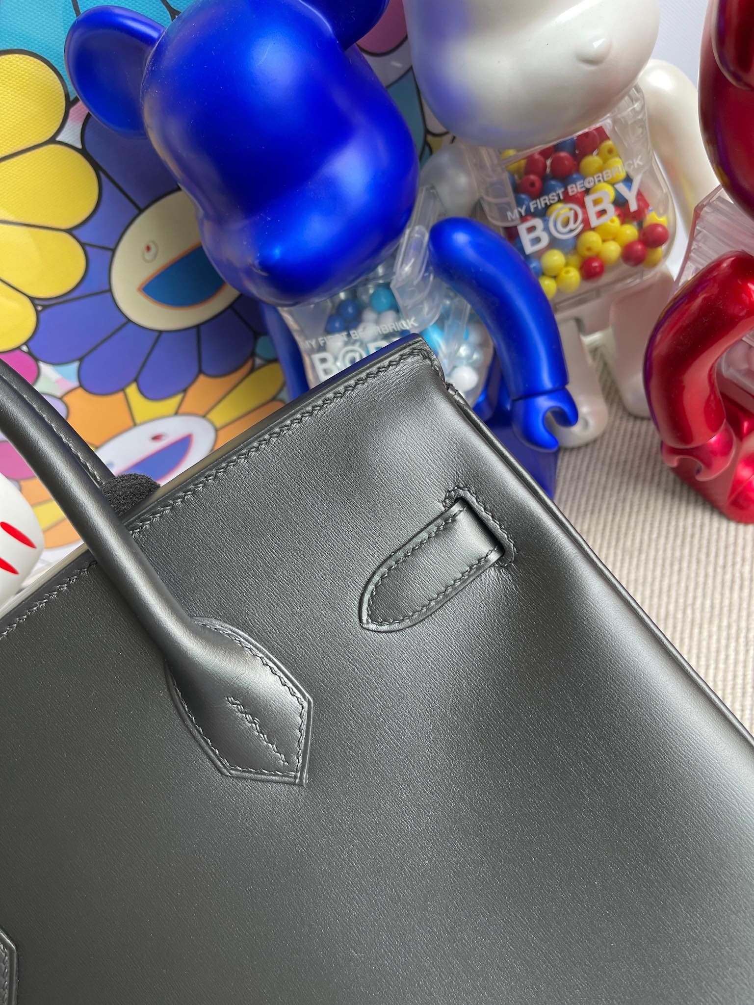 Hermès（爱马仕）Birkin 铂金包 Boxcalf ck89 黑色 noir 黑扣 So black 30cm 顶级手缝