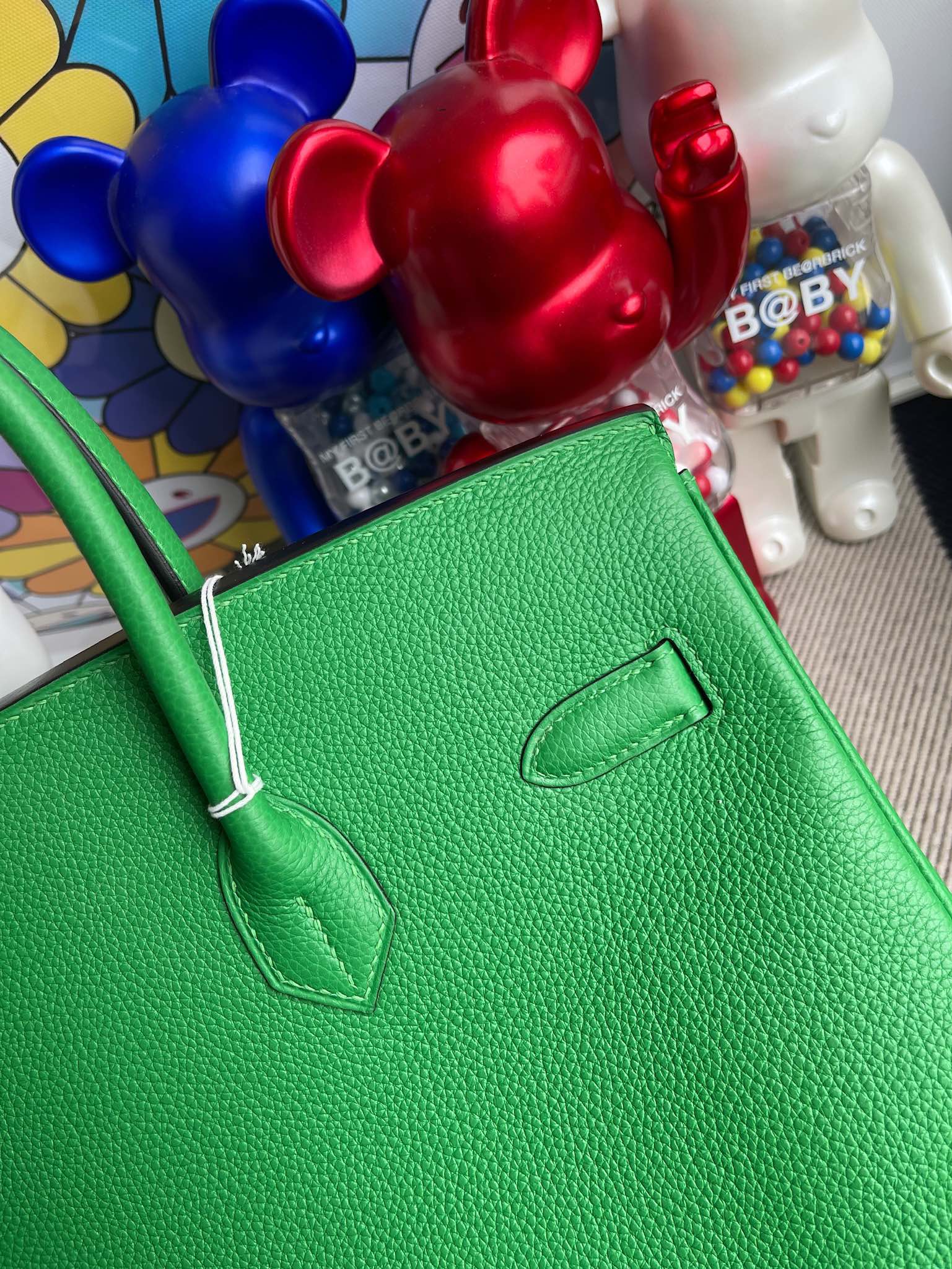 Hermès(爱马仕)Birkin 铂金包 原厂小牛皮 togo 1K 竹子绿 Bamboo 金扣 35cm 顶级手缝 定制-拉尔森鳄鱼皮具定制 - 爱马仕包包官网 Hermès(爱马仕)Birkin 铂金包 原厂小牛皮 togo 1K 竹子绿 Bamboo 金扣 35cm 顶级手缝 定制