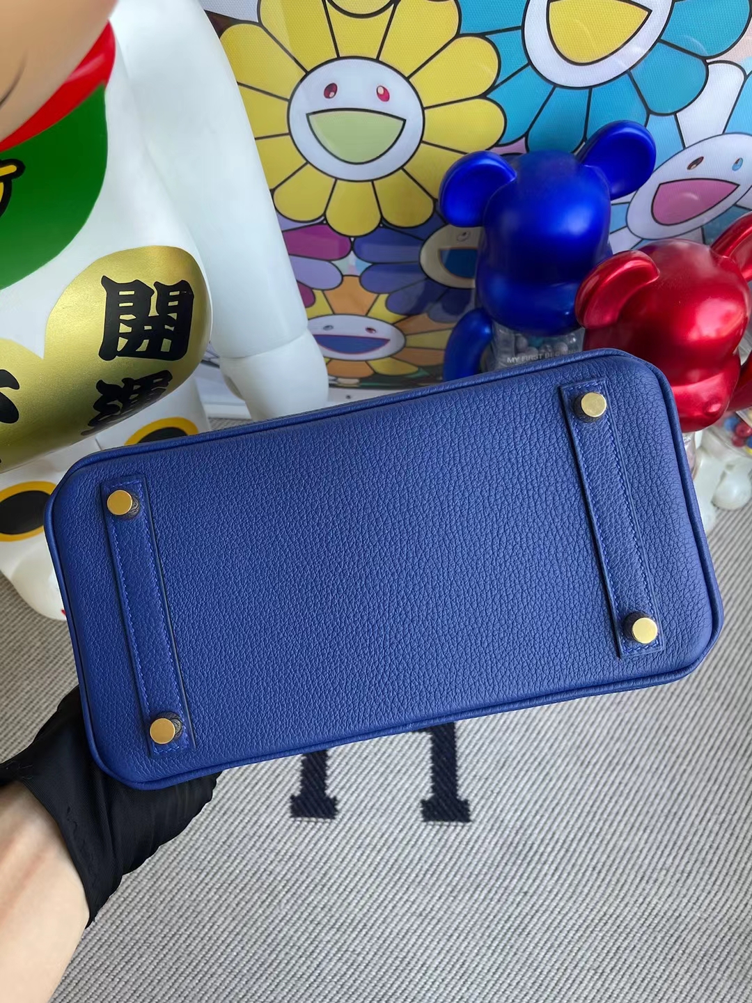 Hermès（爱马仕）Birkin 铂金包 togo 7T 电光蓝 金扣 25cm