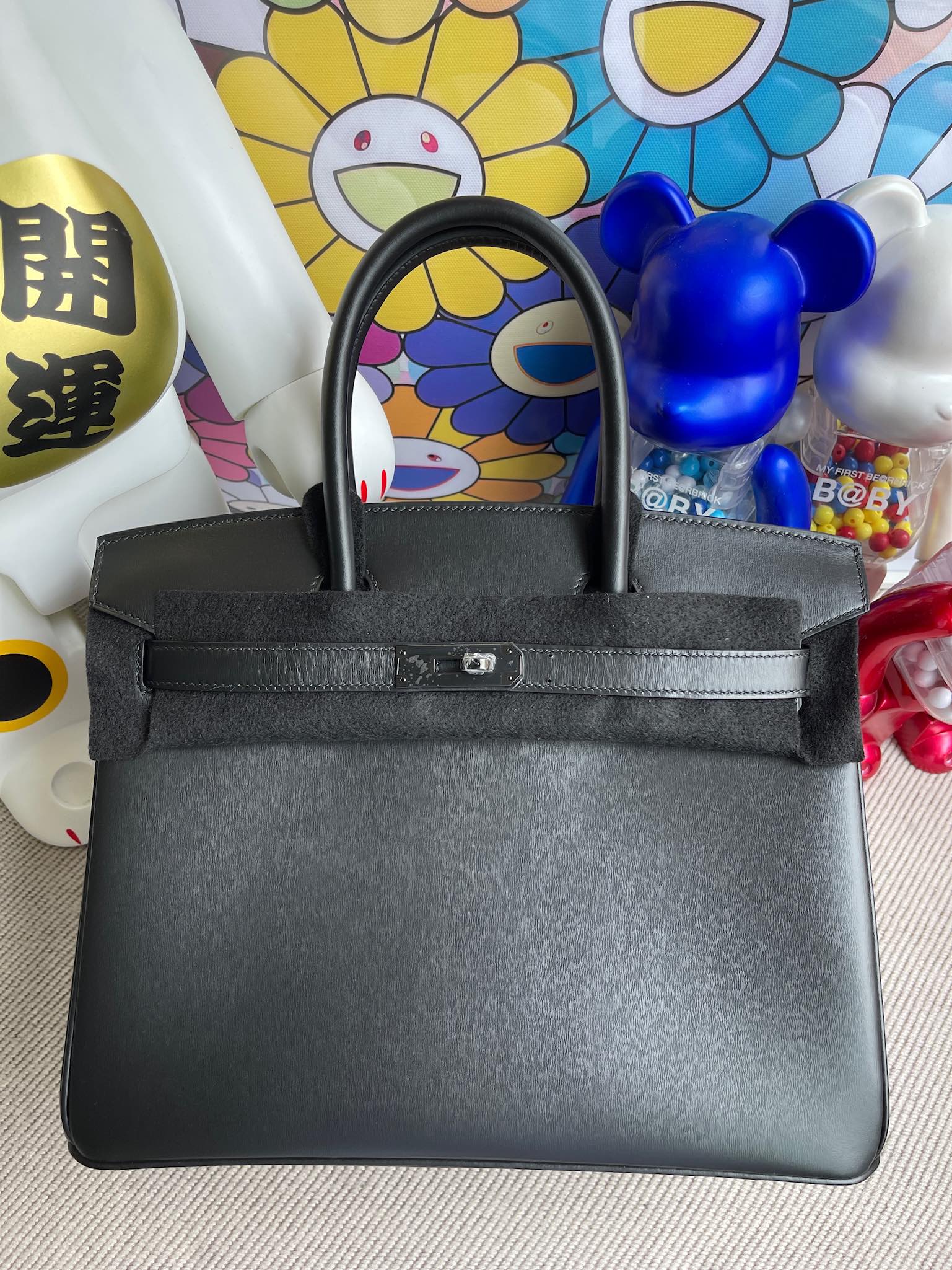 Hermès（爱马仕）Birkin 铂金包 Boxcalf ck89 黑色 noir 黑扣 So black 30cm 顶级手缝
