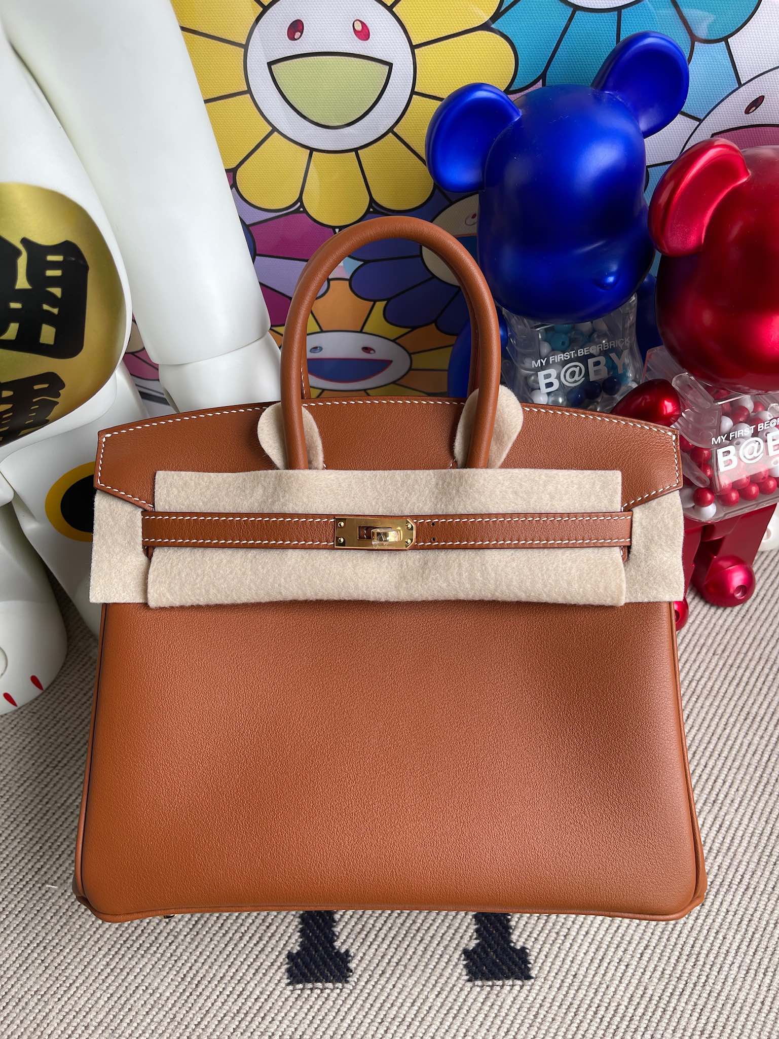 Hermès（爱马仕）Birkin 铂金包 Swift ck37 金棕色 Gold 金扣 25cm 顶级手缝 定制