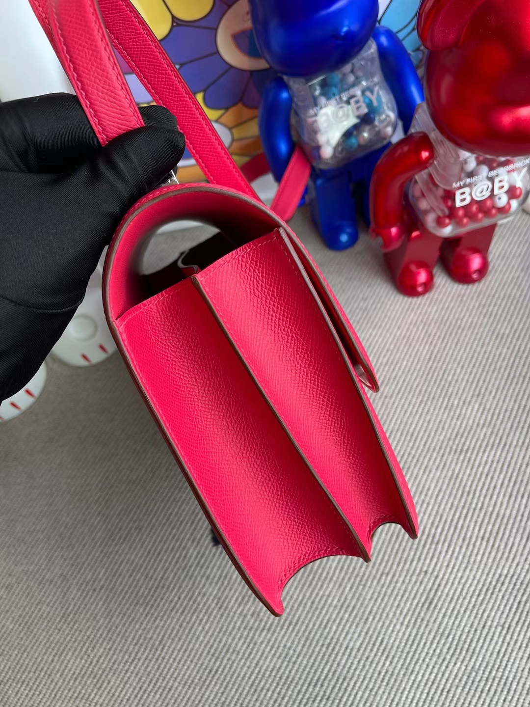 Hermès（爱马仕）Constance 康斯坦斯 Epsom i6 极致粉 多拼色 珐琅扣 24cm
