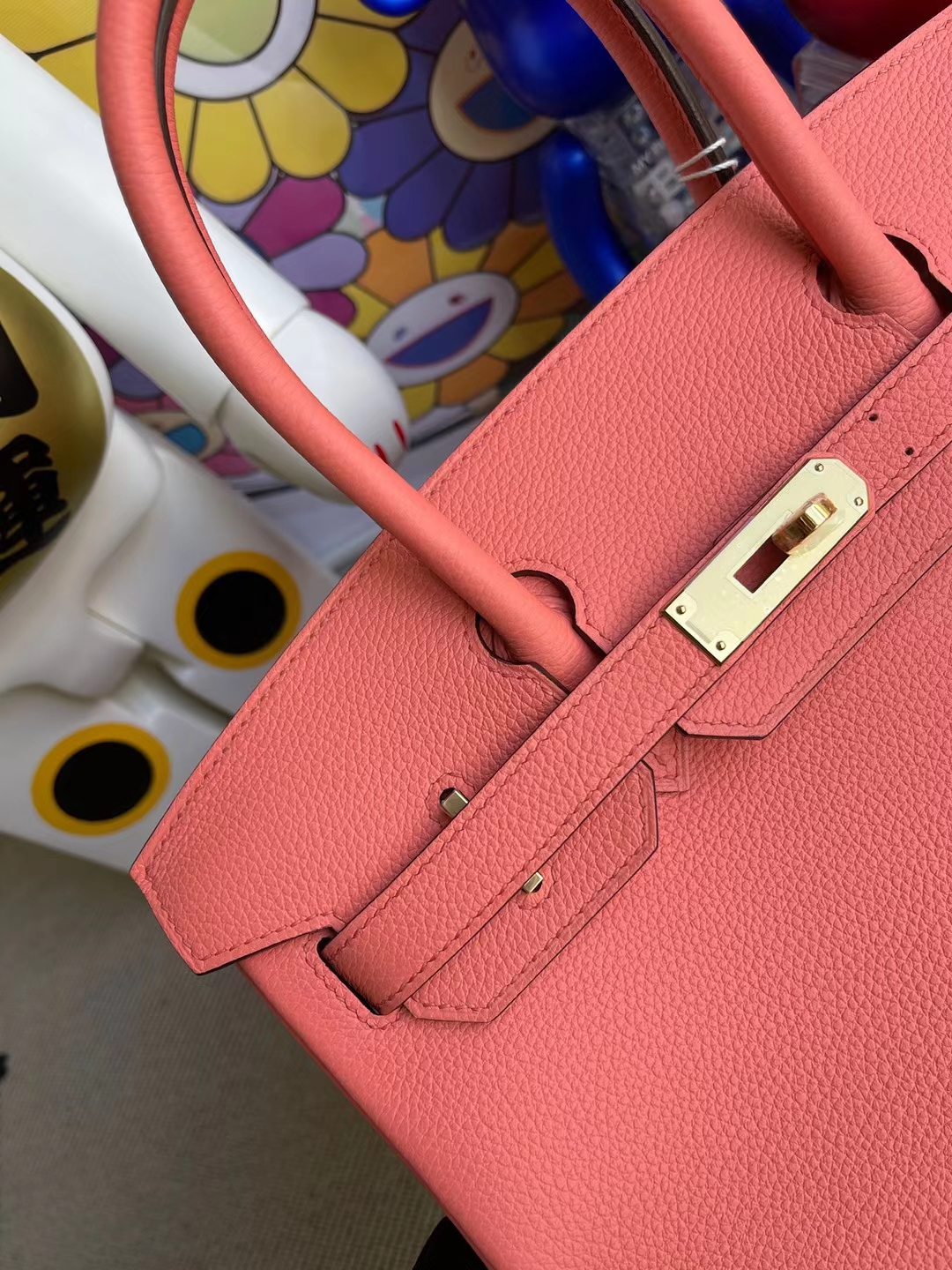 Hermès(爱马仕)Birkin 铂金包 Togo 新龙虾粉 金扣 30cm 顶级工艺 全手工缝制 stock-拉尔森鳄鱼皮具定制 - 爱马仕包包官网 Hermès(爱马仕)Birkin 铂金包 Togo 新龙虾粉 金扣 30cm 顶级工艺 全手工缝制 stock