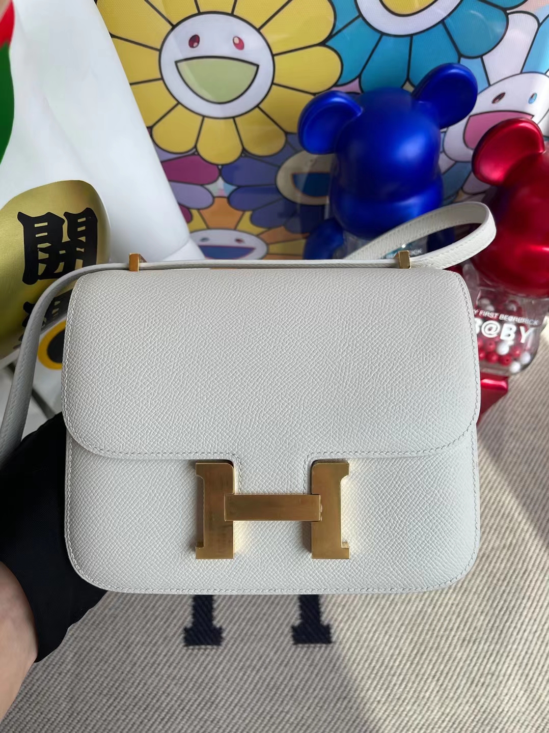 Hermès(爱马仕)Constance 康康 Epsom 01 纯白 金扣 19cm 定制-拉尔森鳄鱼皮具定制 - 爱马仕包包官网 Hermès(爱马仕)Constance 康康 Epsom 01 纯白 金扣 19cm 定制