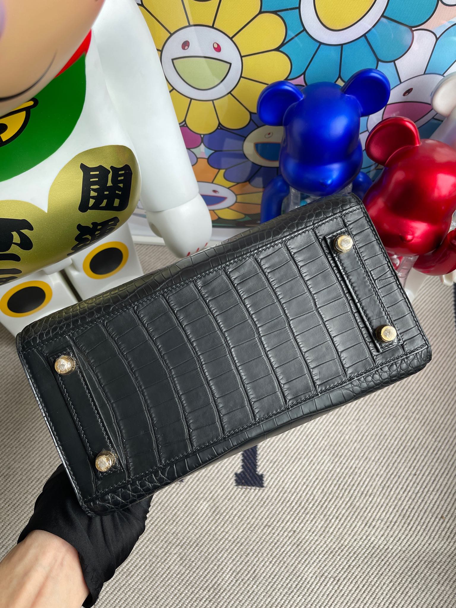 Hermès(爱马仕)Birkin 铂金包 Alligator matt 雾面鳄 ck89 黑色 noir 外缝 25cm 顶级手缝-拉尔森鳄鱼皮具定制 - 爱马仕包包官网 Hermès(爱马仕)Birkin 铂金包 Alligator matt 雾面鳄 ck89 黑色 noir 外缝 25cm 顶级手缝