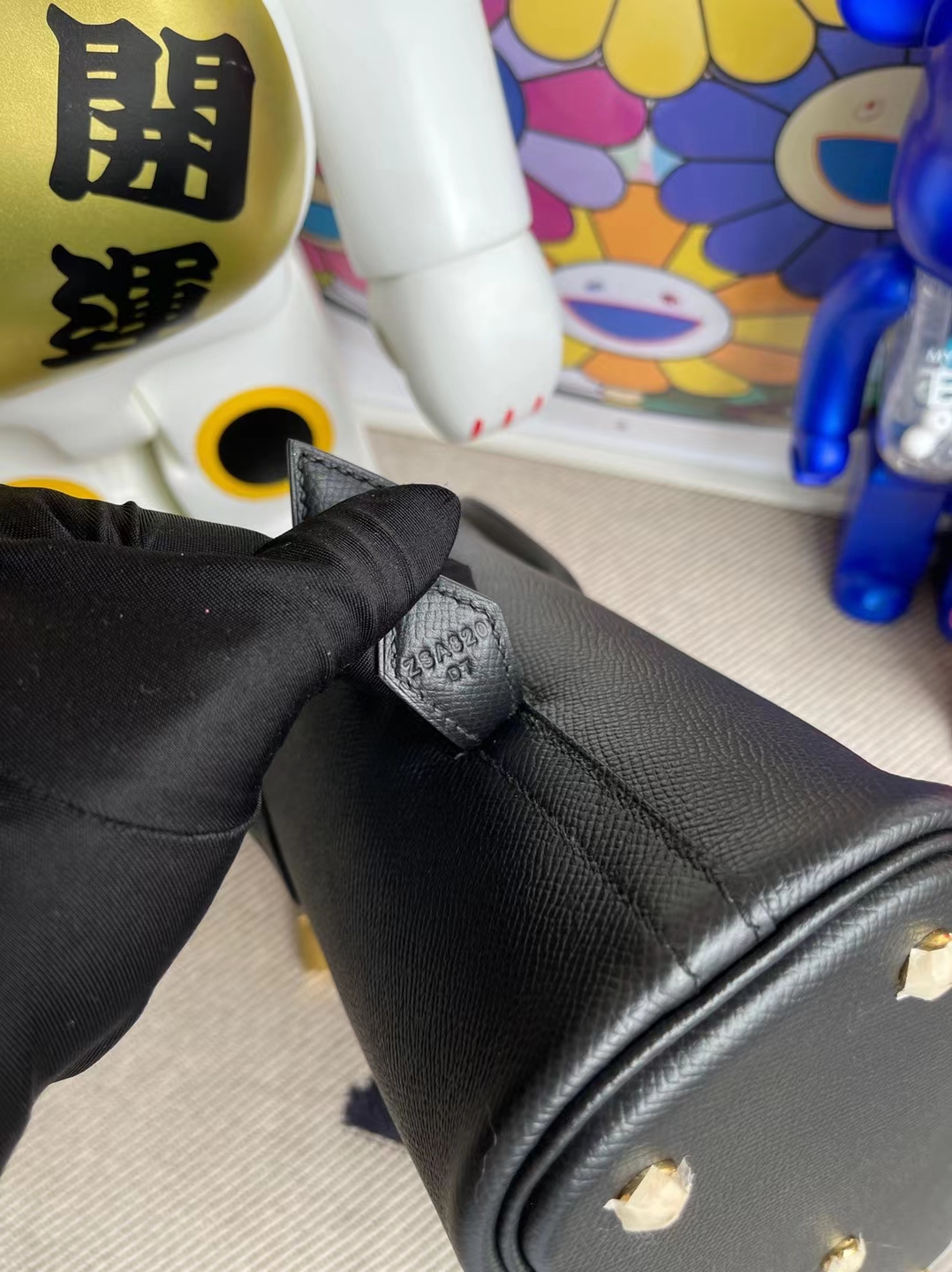 Hermès（爱马仕）Bolide 保龄球包 evercolor Ck89 黑色 金扣 25cm 顶级工艺 全手工缝制