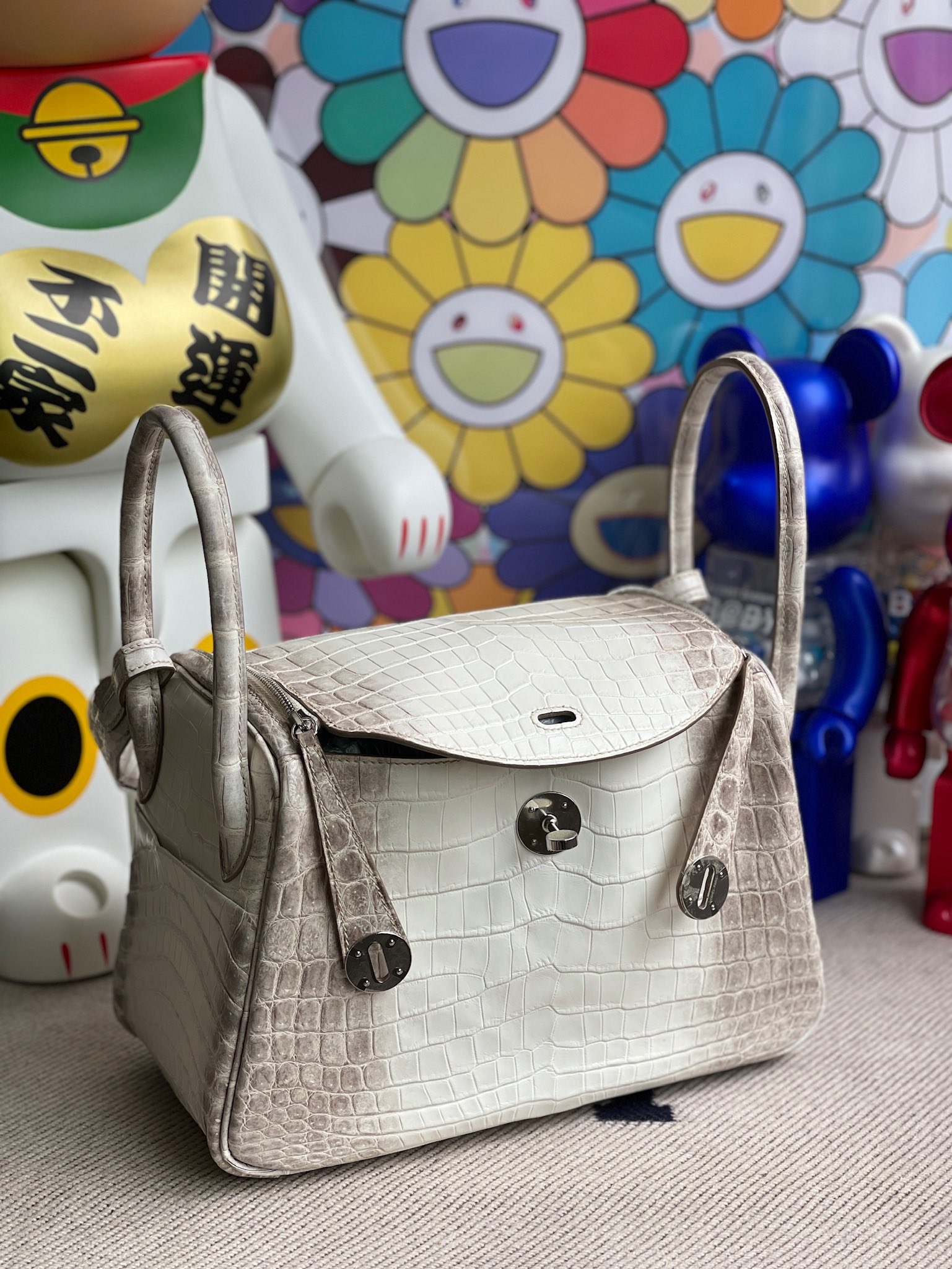 Hermès（爱马仕）Lindy 琳迪包 Himalaya 喜马拉雅 银扣 26cm