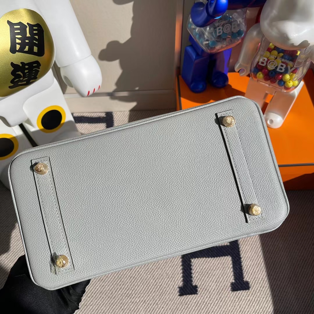 Hermès(爱马仕)Birkin 铂金包 Epsom 8U 冰川蓝 金扣 25cm-拉尔森鳄鱼皮具定制 - 爱马仕包包官网 Hermès(爱马仕)Birkin 铂金包 Epsom 8U 冰川蓝 金扣 25cm