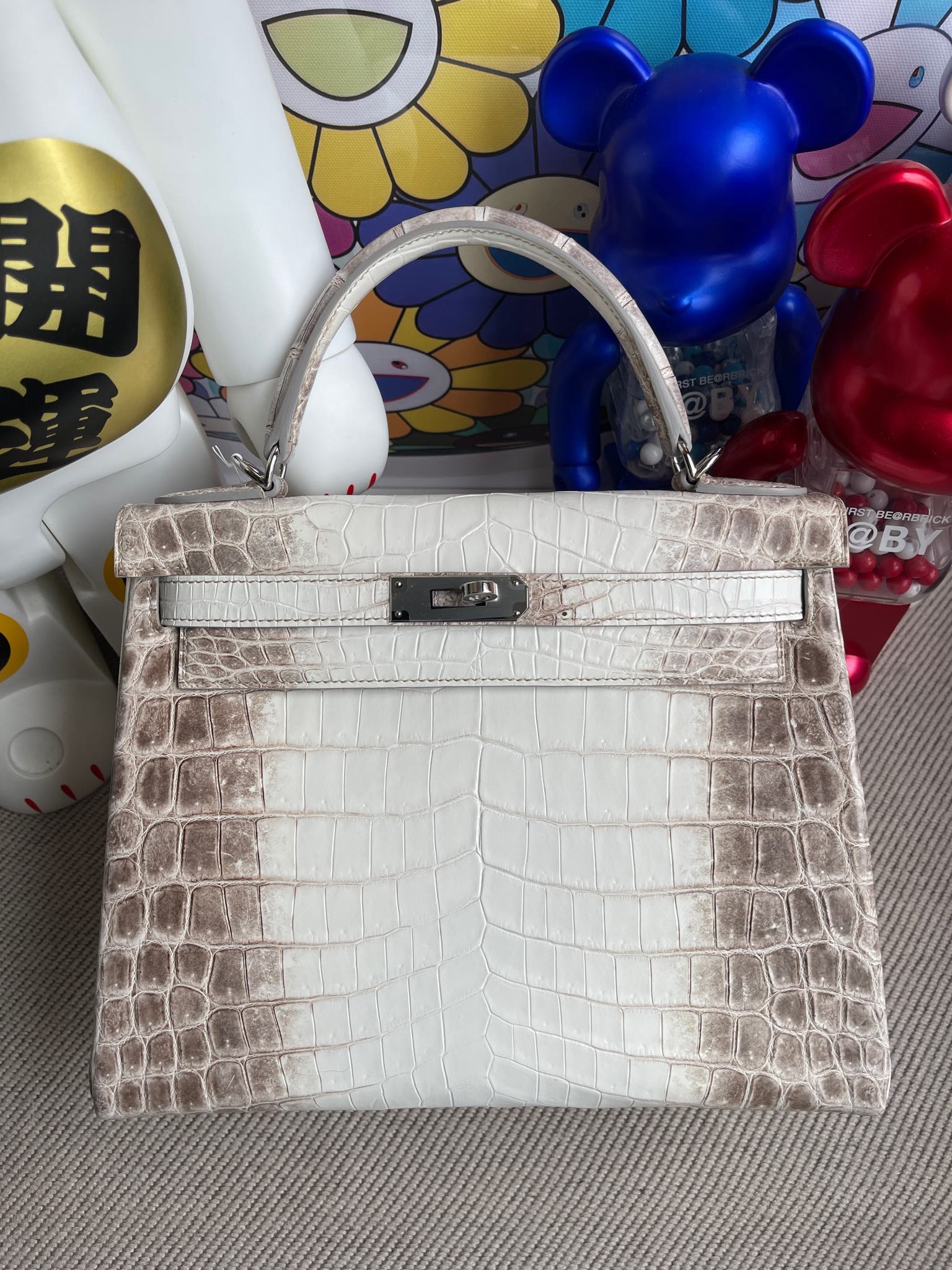 Hermès（爱马仕）kelly 凯莉包 Himalaya 喜马拉雅 银扣 28cm 顶级手缝