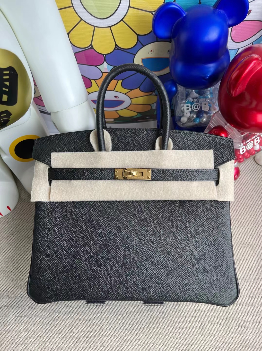Hermès（爱马仕）Birkin 铂金包 Epsom Ck89 黑色 金扣 25cm