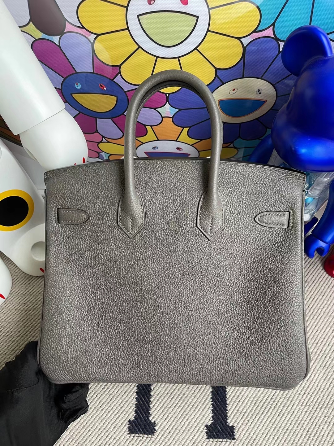 Hermès(爱马仕)Birkin 铂金包 Togo 8F 锡器灰 玫瑰金扣 rose gold hardware 25cm 全手工缝制-拉尔森鳄鱼皮具定制 - 爱马仕包包官网 Hermès(爱马仕)Birkin 铂金包 Togo 8F 锡器灰 玫瑰金扣 rose gold hardware 25cm 全手工缝制