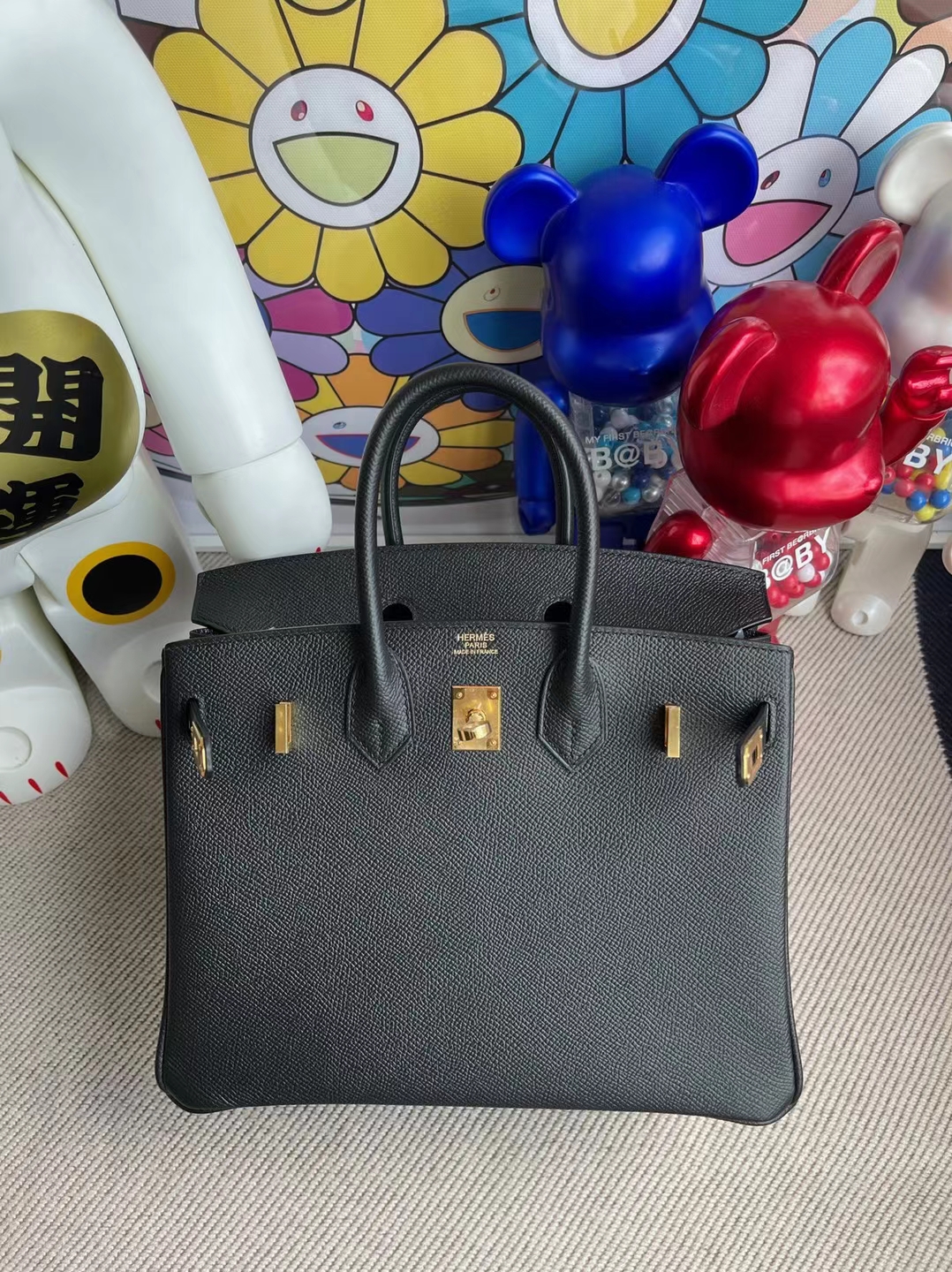 Hermès（爱马仕）Birkin 铂金包 Epsom Ck89 黑色 金扣 25cm