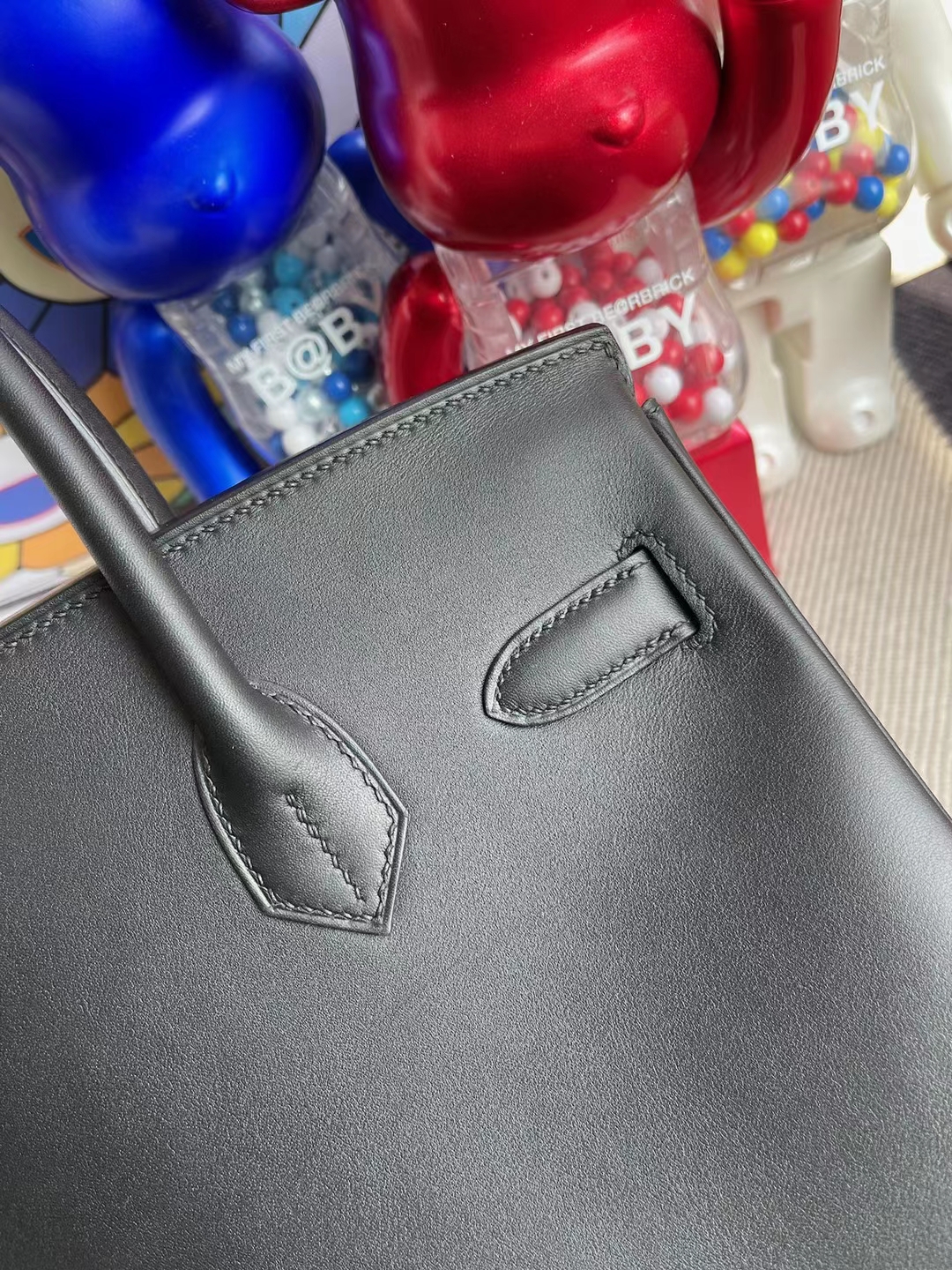 Hermès（爱马仕）Birkin 铂金包 Jonathan Ck89 黑色 银扣 30cm