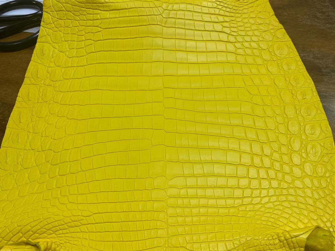 Hermès（爱马仕）Leather 2021 新到色 雾面尼罗鳄 9R 柠檬黄 可定制