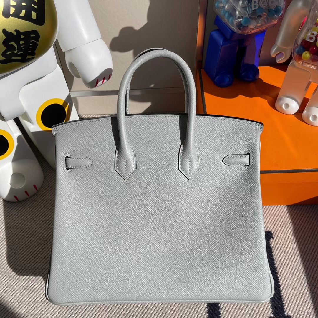 Hermès(爱马仕)Birkin 铂金包 Epsom 8U 冰川蓝 金扣 25cm-拉尔森鳄鱼皮具定制 - 爱马仕包包官网 Hermès(爱马仕)Birkin 铂金包 Epsom 8U 冰川蓝 金扣 25cm