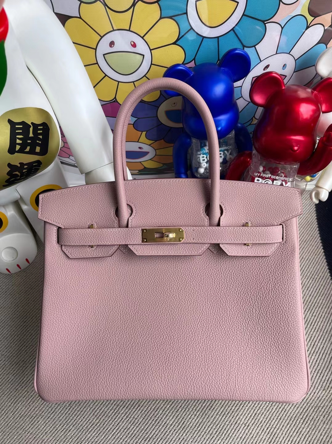 Hermès(爱马仕)Birkin 铂金包 Togo 4W 紫藤色 金扣 30cm 订制-拉尔森鳄鱼皮具定制 - 爱马仕包包官网 Hermès(爱马仕)Birkin 铂金包 Togo 4W 紫藤色 金扣 30cm 订制