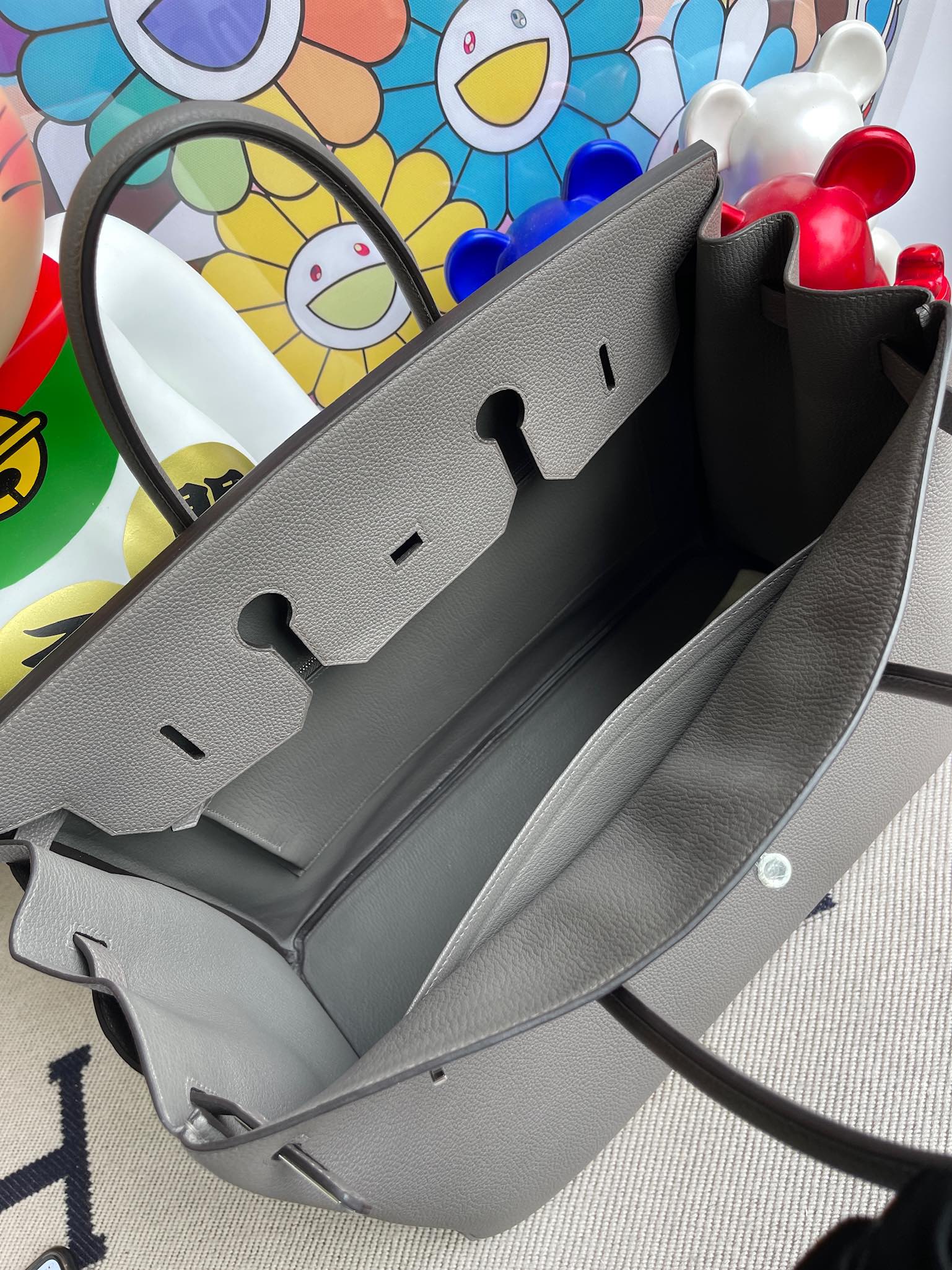 Hermès(爱马仕)Birkin 铂金包 原厂小牛皮 Togo 8F 锡器灰 Etain 银扣 40cm 顶级手缝-拉尔森鳄鱼皮具定制 - 爱马仕包包官网 Hermès(爱马仕)Birkin 铂金包 原厂小牛皮 Togo 8F 锡器灰 Etain 银扣 40cm 顶级手缝