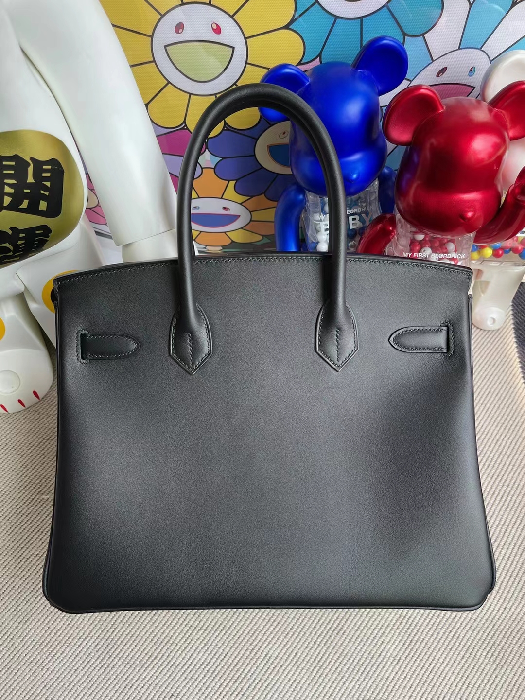 Hermès(爱马仕)Birkin 铂金包 Jonathan Ck89 黑色 银扣 30cm-拉尔森鳄鱼皮具定制 - 爱马仕包包官网 Hermès(爱马仕)Birkin 铂金包 Jonathan Ck89 黑色 银扣 30cm
