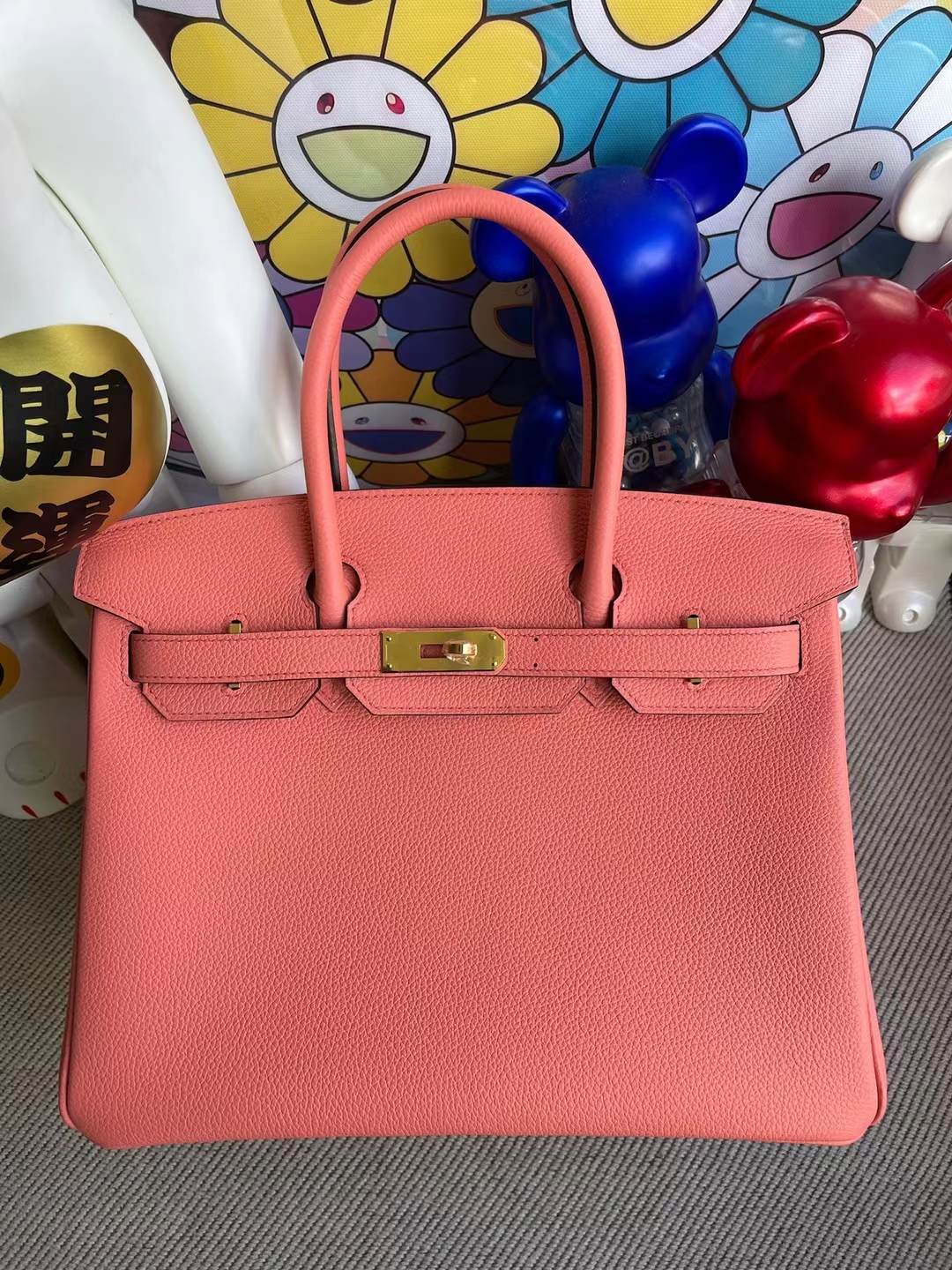 Hermès（爱马仕）Birkin 铂金包 Togo 新龙虾粉 金扣 30cm 顶级工艺 全手工缝制 stock