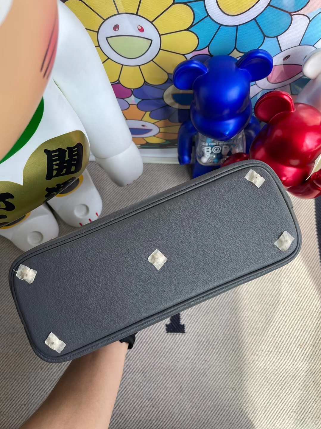 Hermès（爱马仕）Bolide 保龄球包 evercolor 8f 锡器灰 银扣 25cm