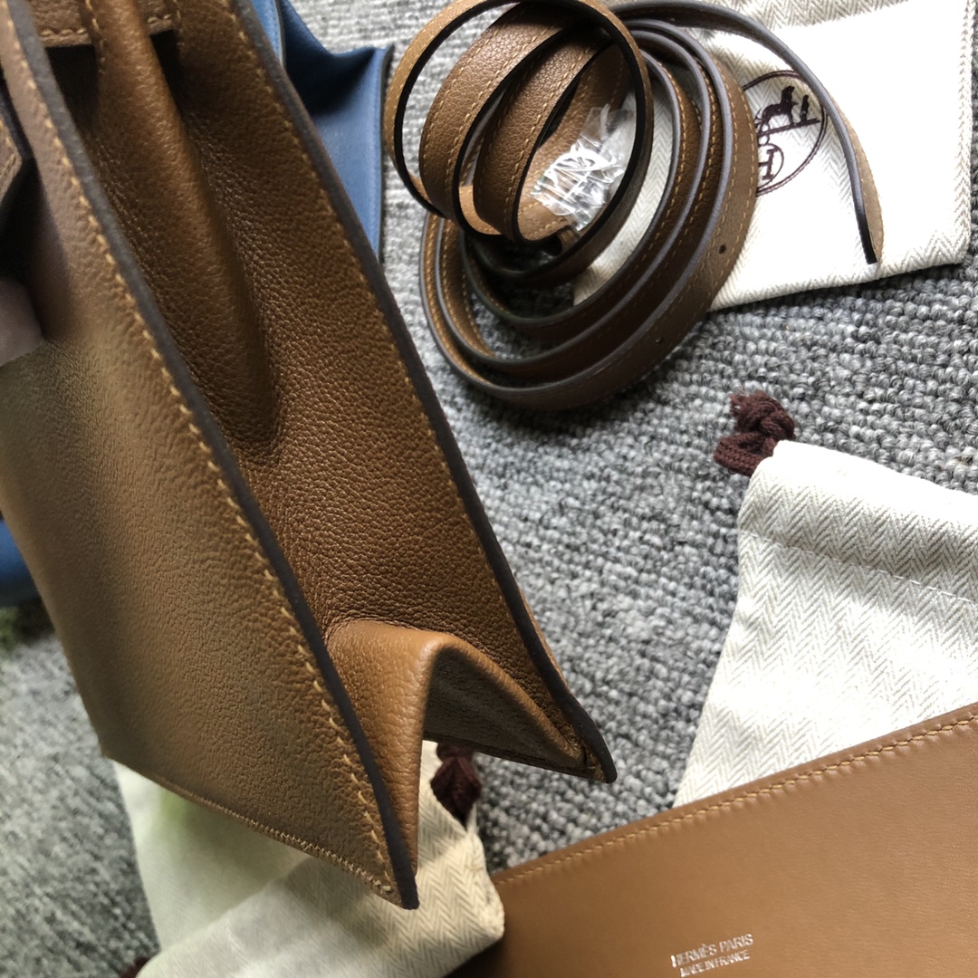 Hermès（爱马仕）kelly danse 跳舞包 Evecolor D0 威玛犬米色 银扣 顶级手缝