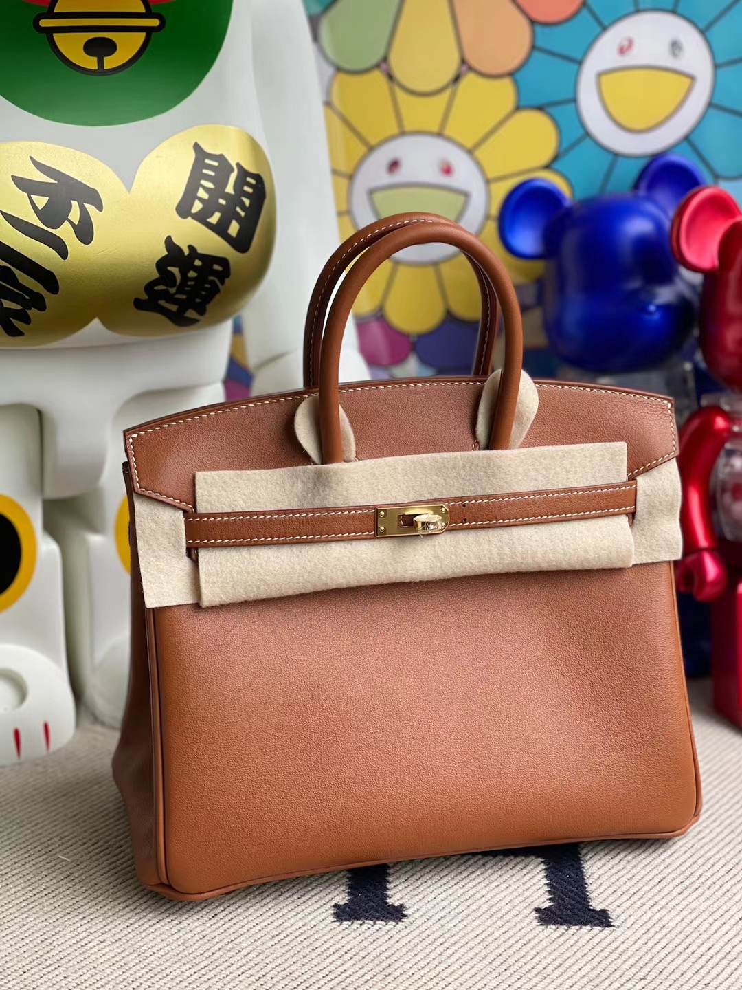 Hermès（爱马仕）Birkin 铂金包 Jonathan Ck37 金棕色 金扣 30cm