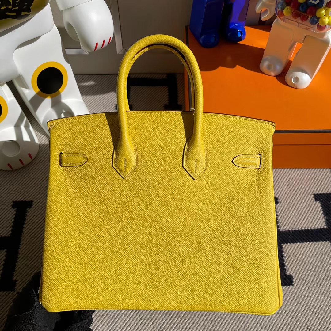 Hermès（爱马仕）Birkin 铂金包 Epsom 9O 那不勒斯黄 金扣 25cm