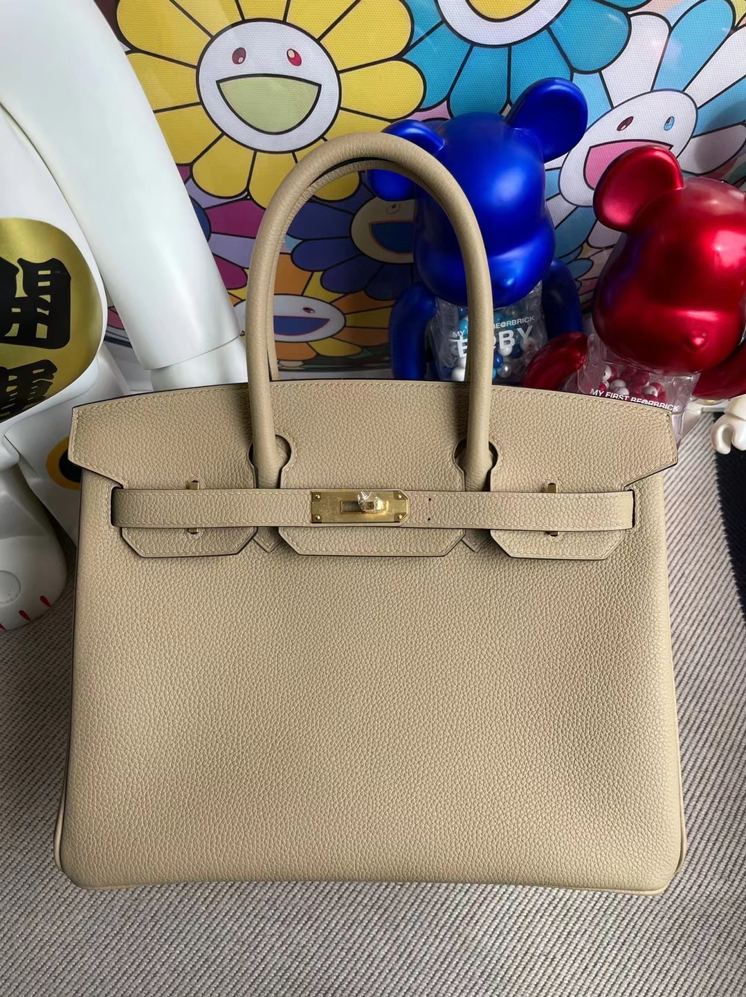 Hermès(爱马仕)Birkin 铂金包 Togo S2 风衣灰 Trench 金扣 30cm 订制-拉尔森鳄鱼皮具定制 - 爱马仕包包官网 Hermès(爱马仕)Birkin 铂金包 Togo S2 风衣灰 Trench 金扣 30cm 订制