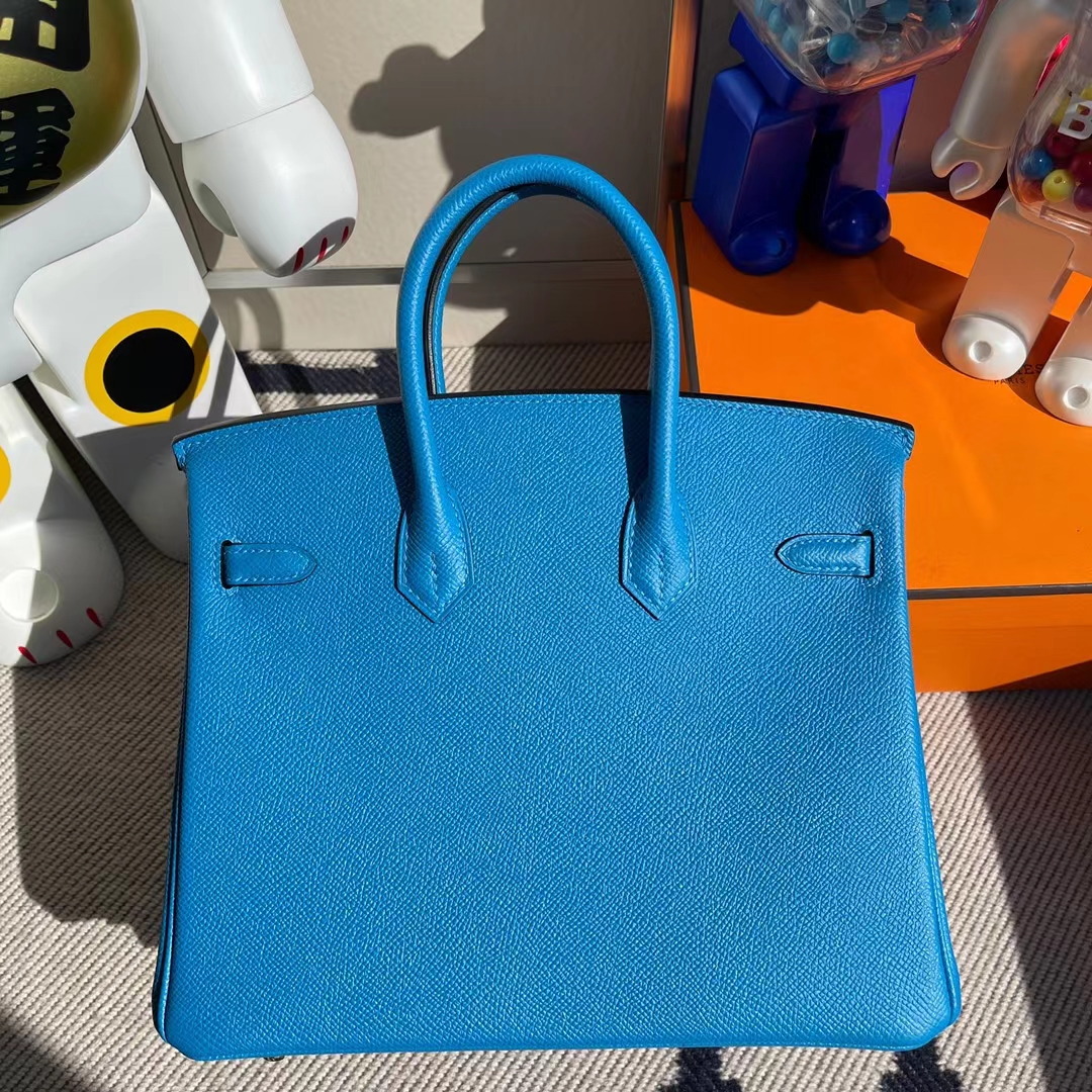 Hermès（爱马仕）Birkin 铂金包 Epsom B3 坦桑尼亚蓝 金扣 25cm