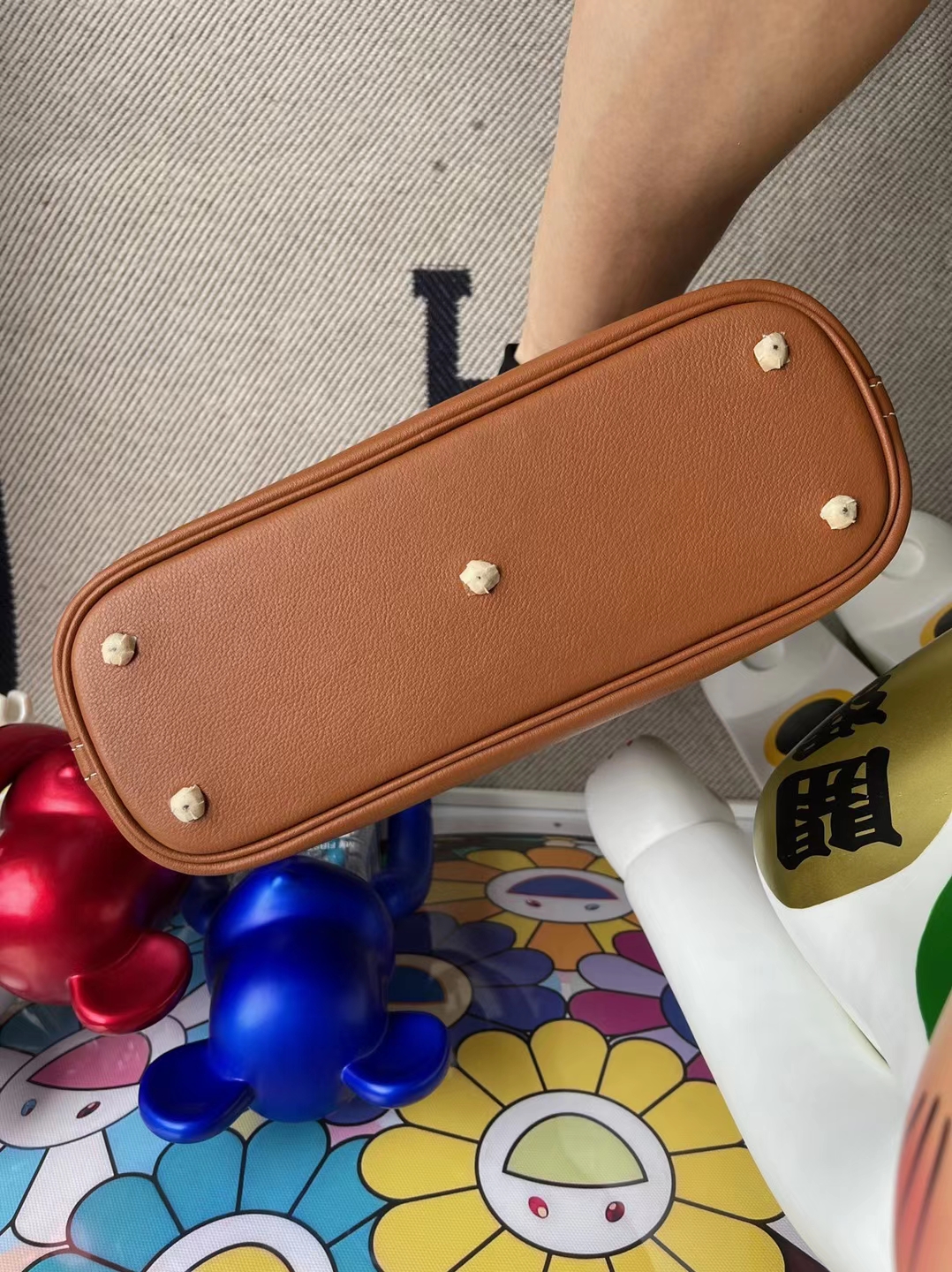 Hermès（爱马仕）Bolide 保龄球包 evercolor ck37 金棕色 金扣 25cm 顶级工艺 全手工缝制